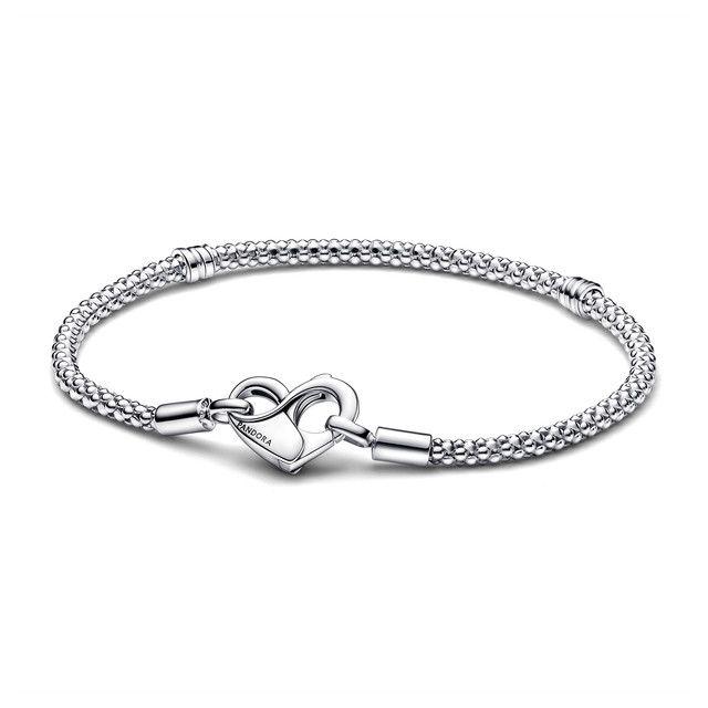 Brazalete Cadena de Serpiente Pandora Moments Plata-0