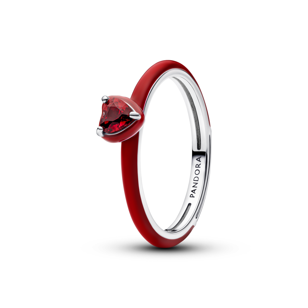 Anillo Corazón Chakra Rojo-1