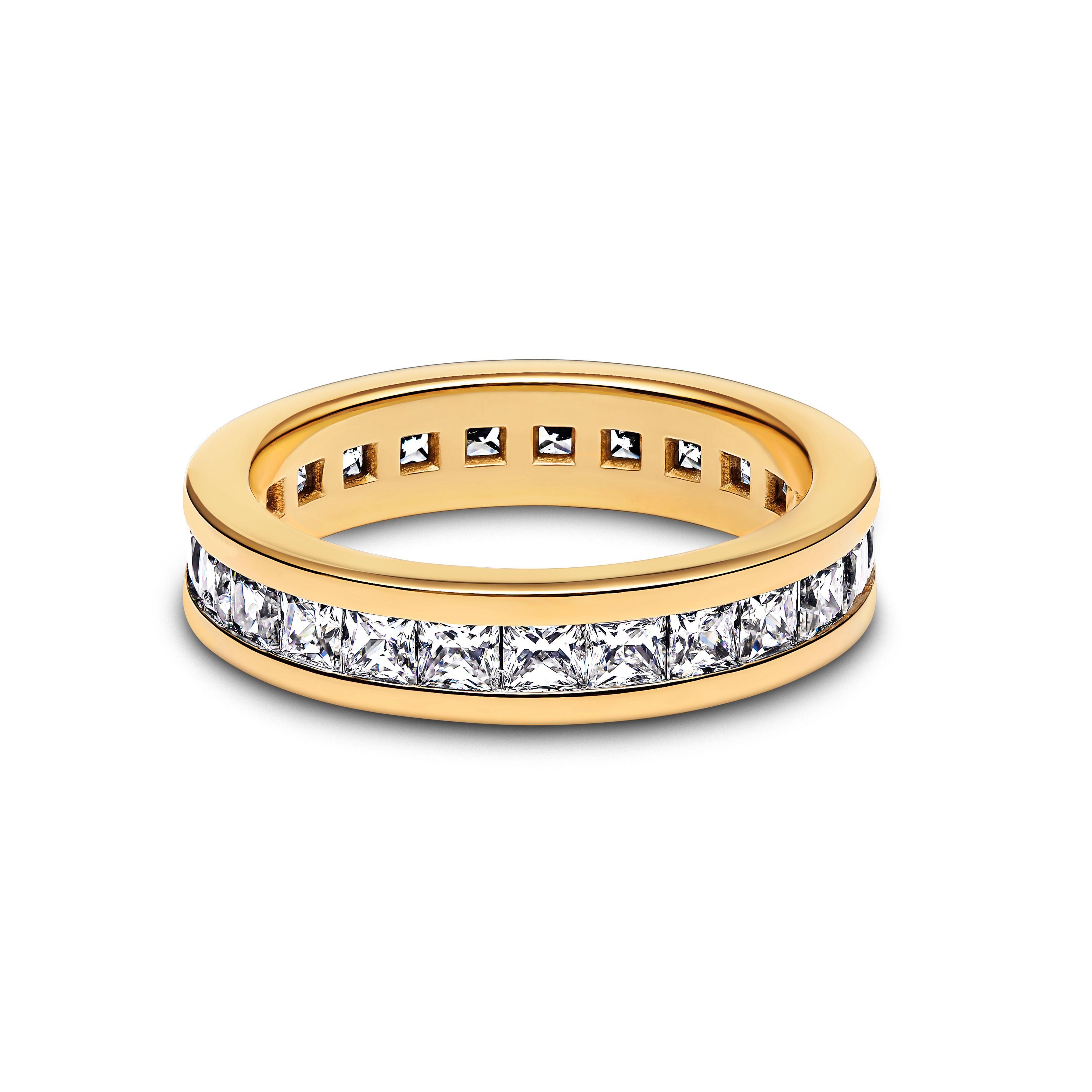 Anillo Canal Recubrimiento Oro14K-0