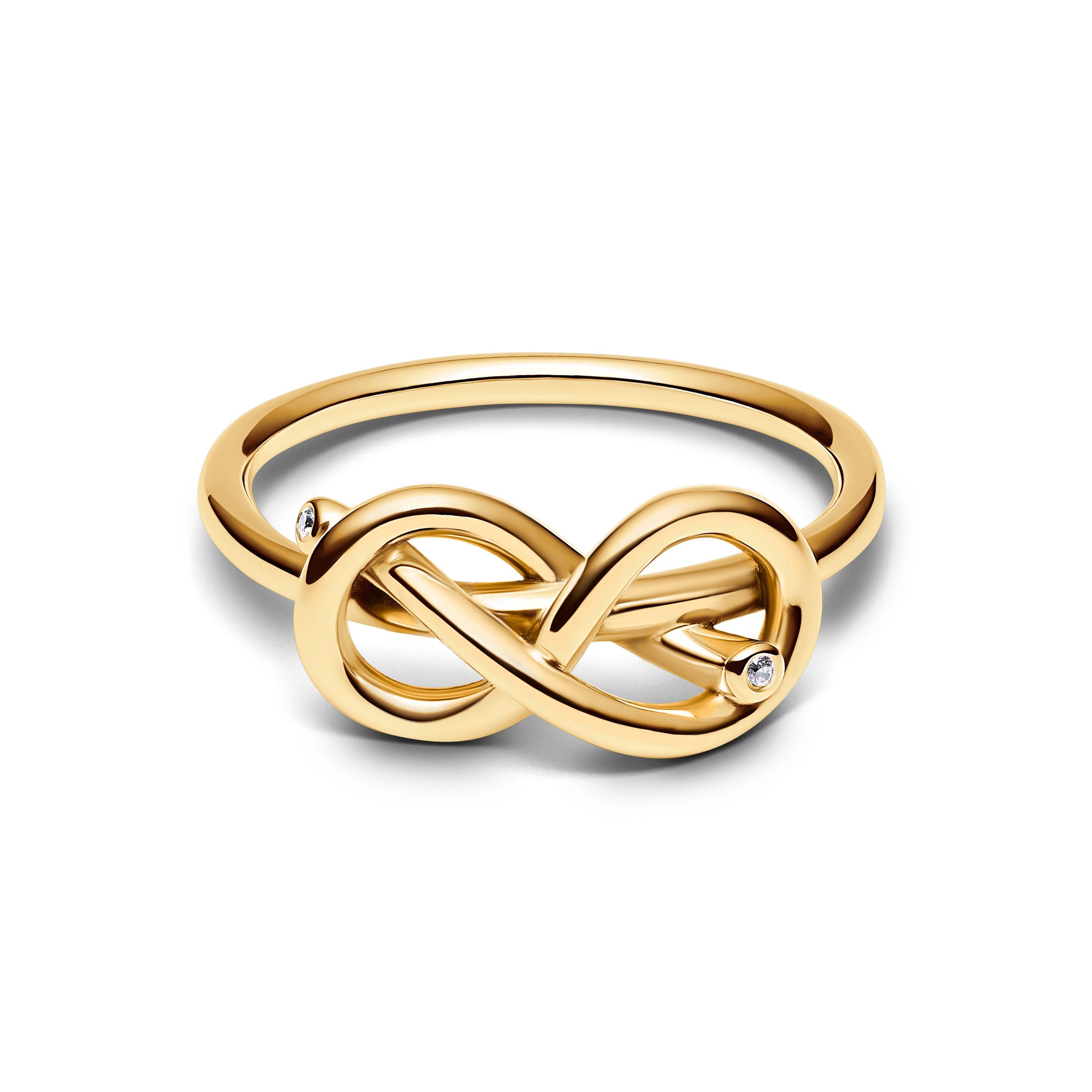 Anillo Nudo Recubrimiento Oro14K-0