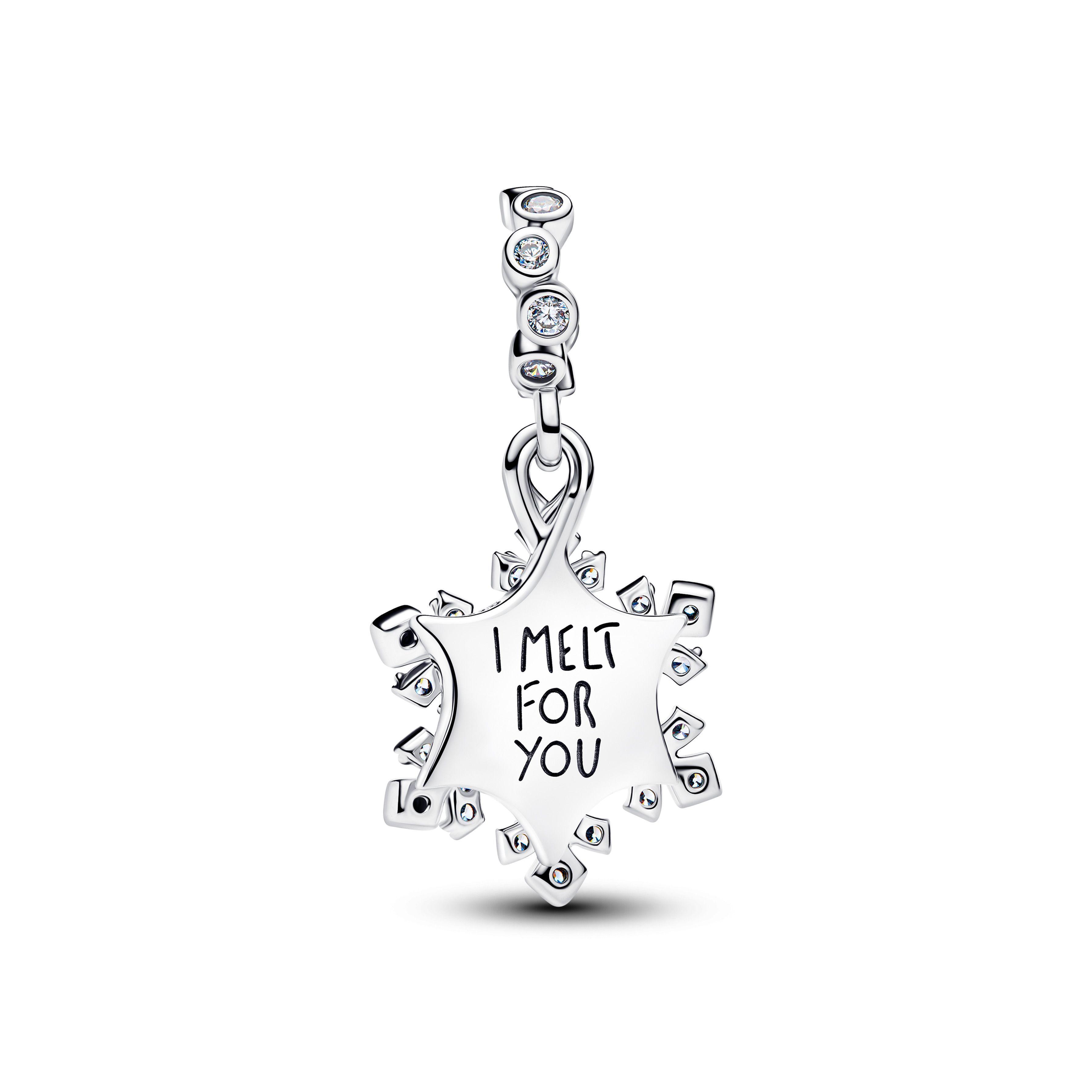 Charm Colgante doble Copo de Nieve Opalescente-1
