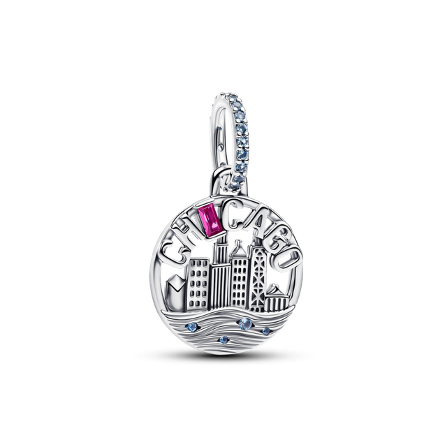 Charm Colgante Paisaje Urbano de Chicago-0