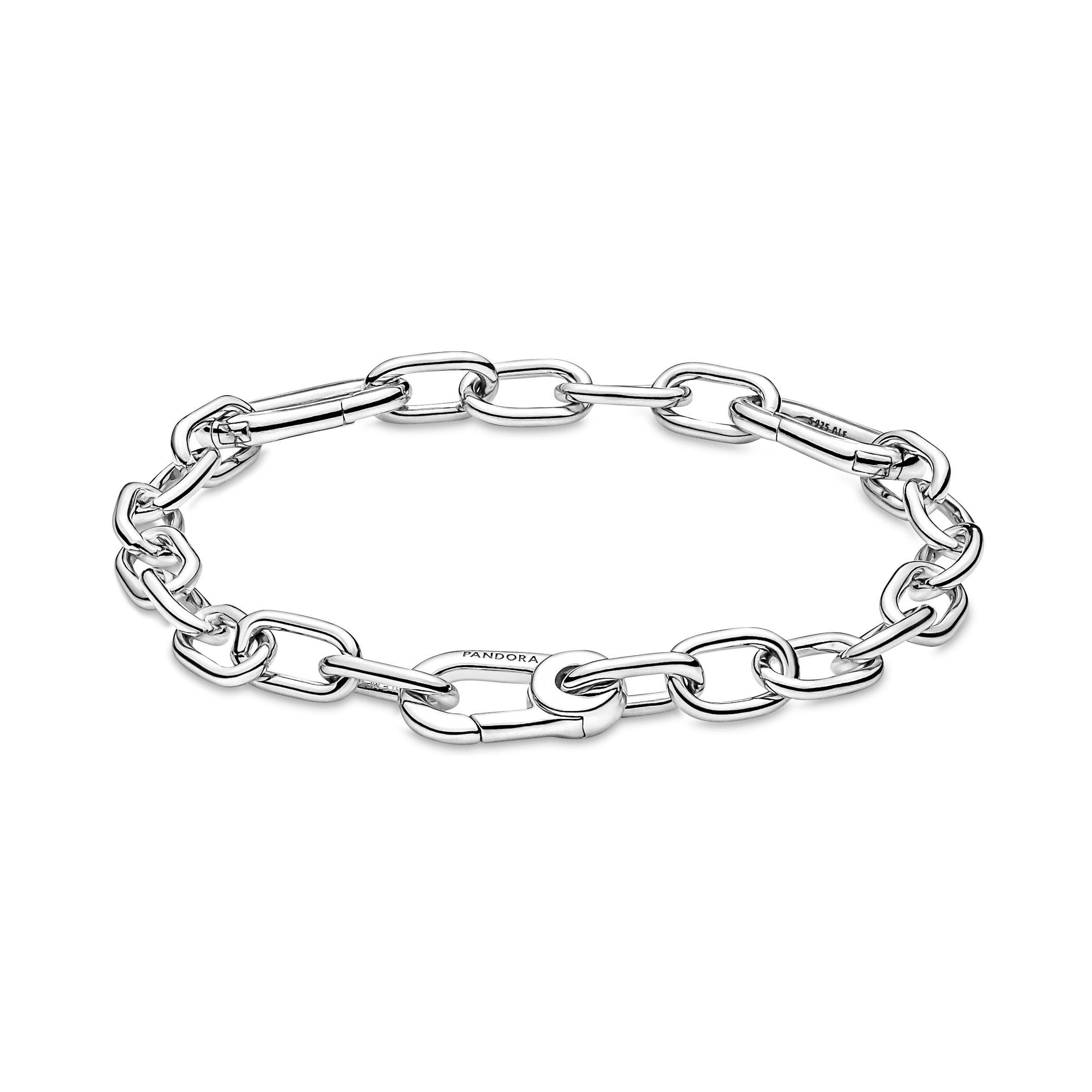 Brazalete de Cadena de Eslabones Dos Conectores Pandora Me-0