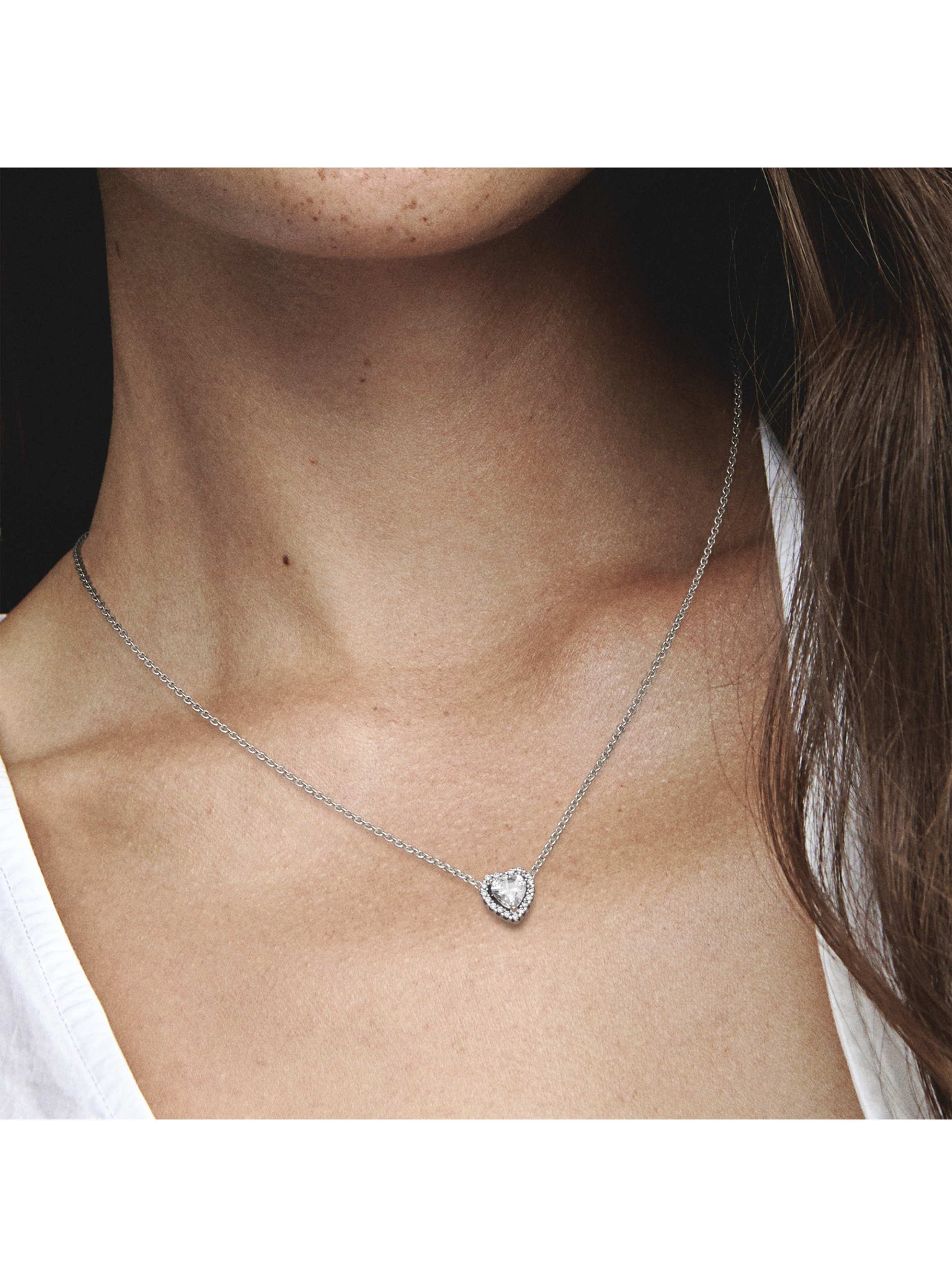Collar en Plata Corazón Elevado-2