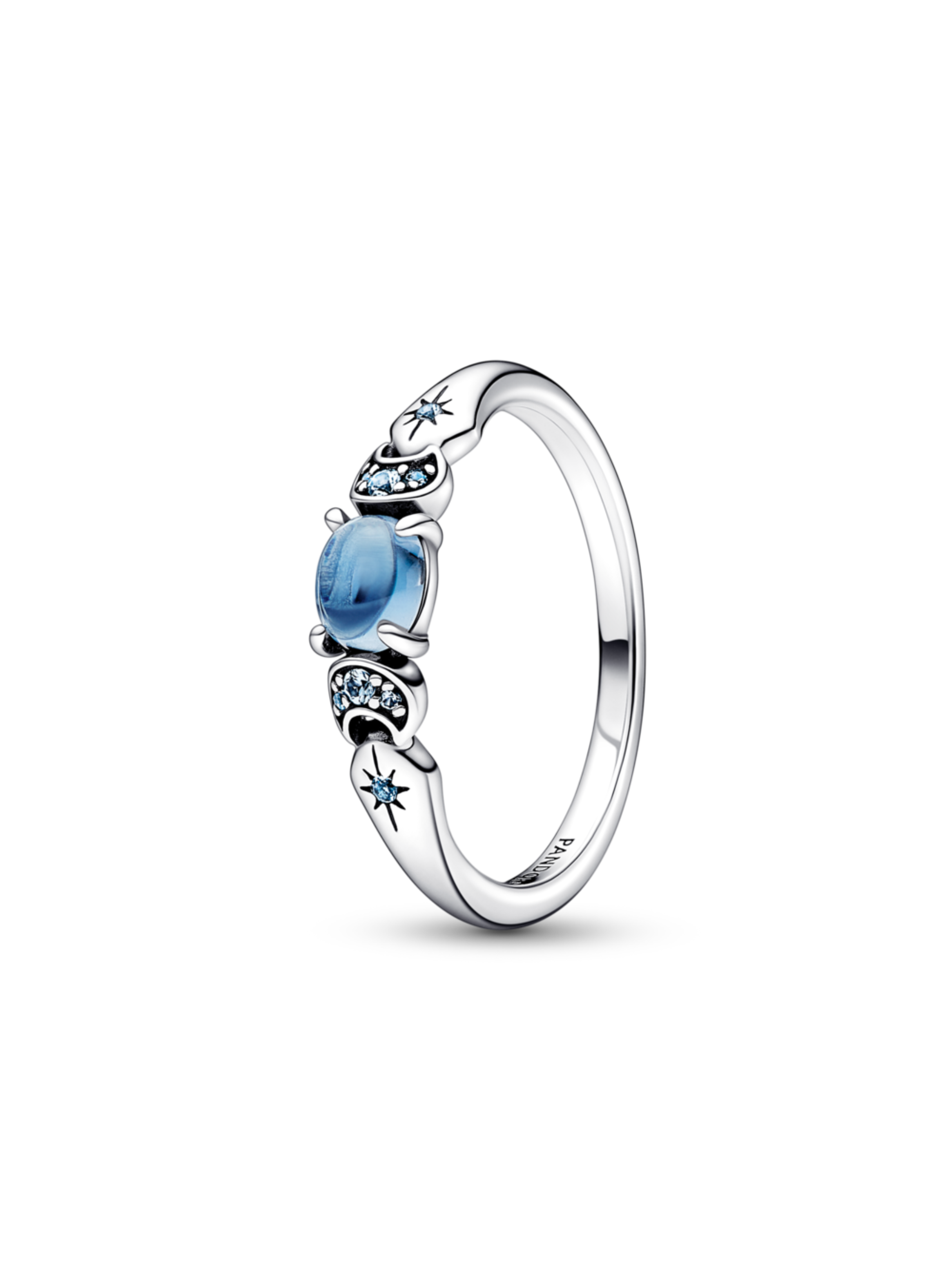 Anillo en Plata  Disney Aladdin Princesa Jazmin Cristales -1