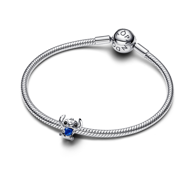 Charm Corazón Azul Stitch de Disney-2
