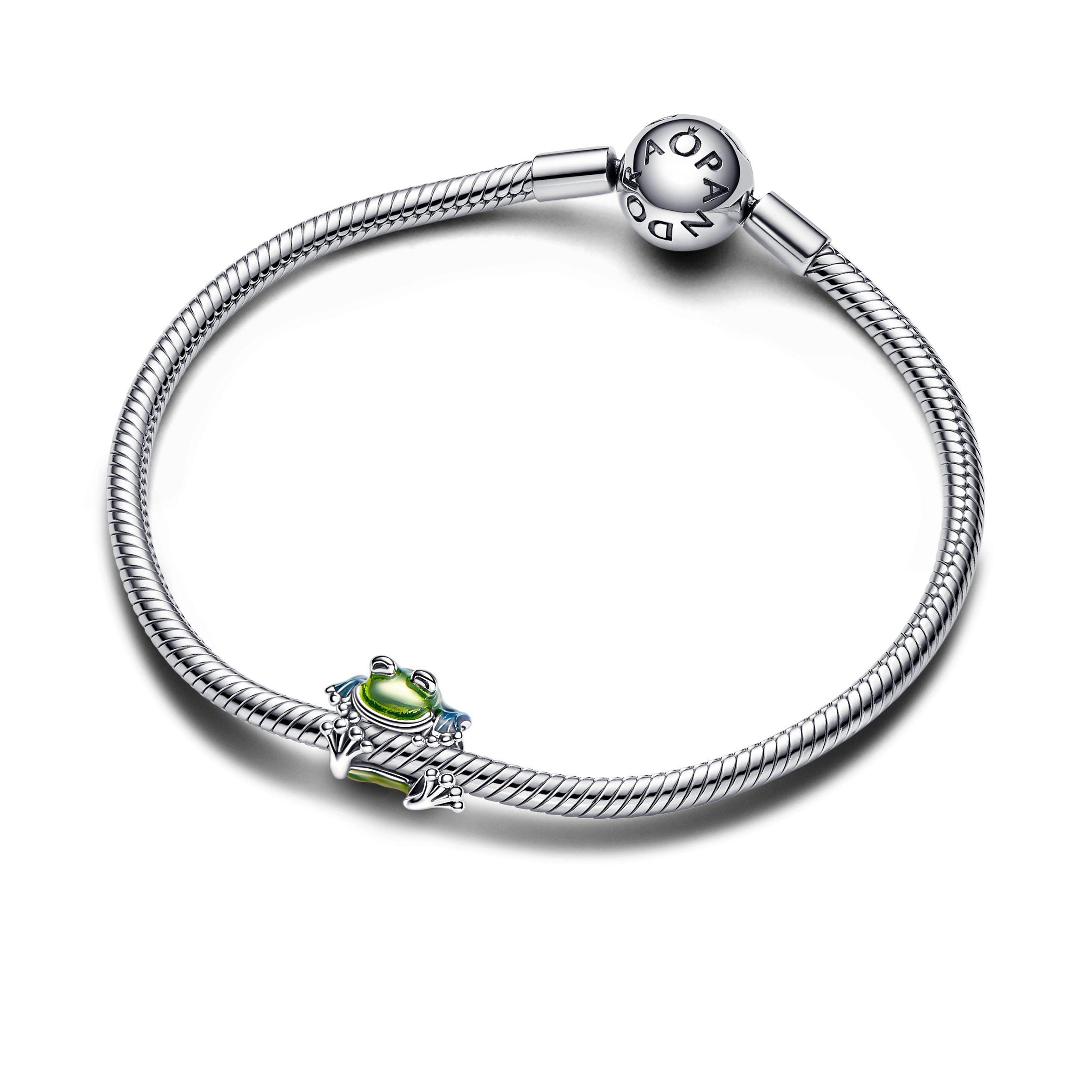 Gift Set Pulsera Plata con Charm Rana Trepadora-0