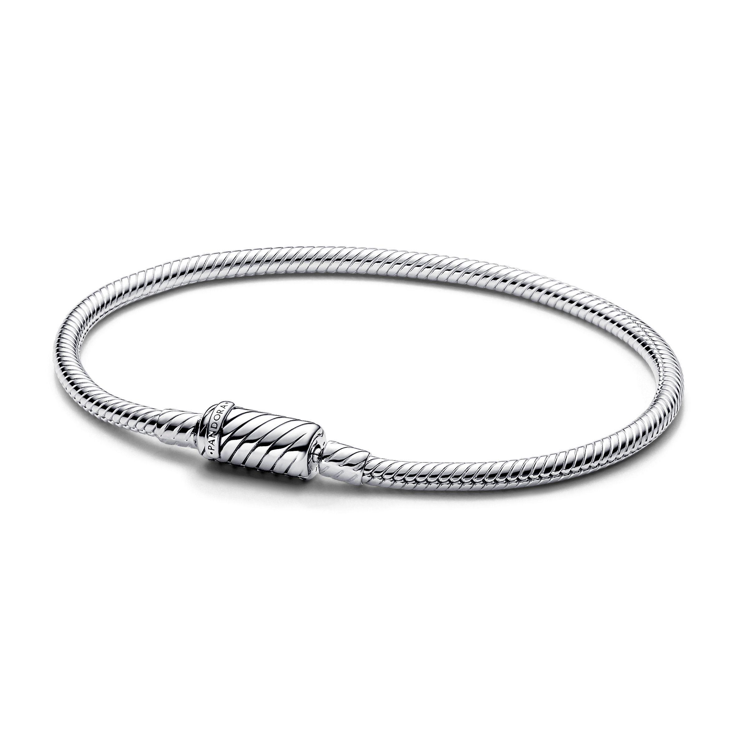 Brazalete Pandora Moments Cadena de Serpiente con Cierre Deslizante Magnético-0