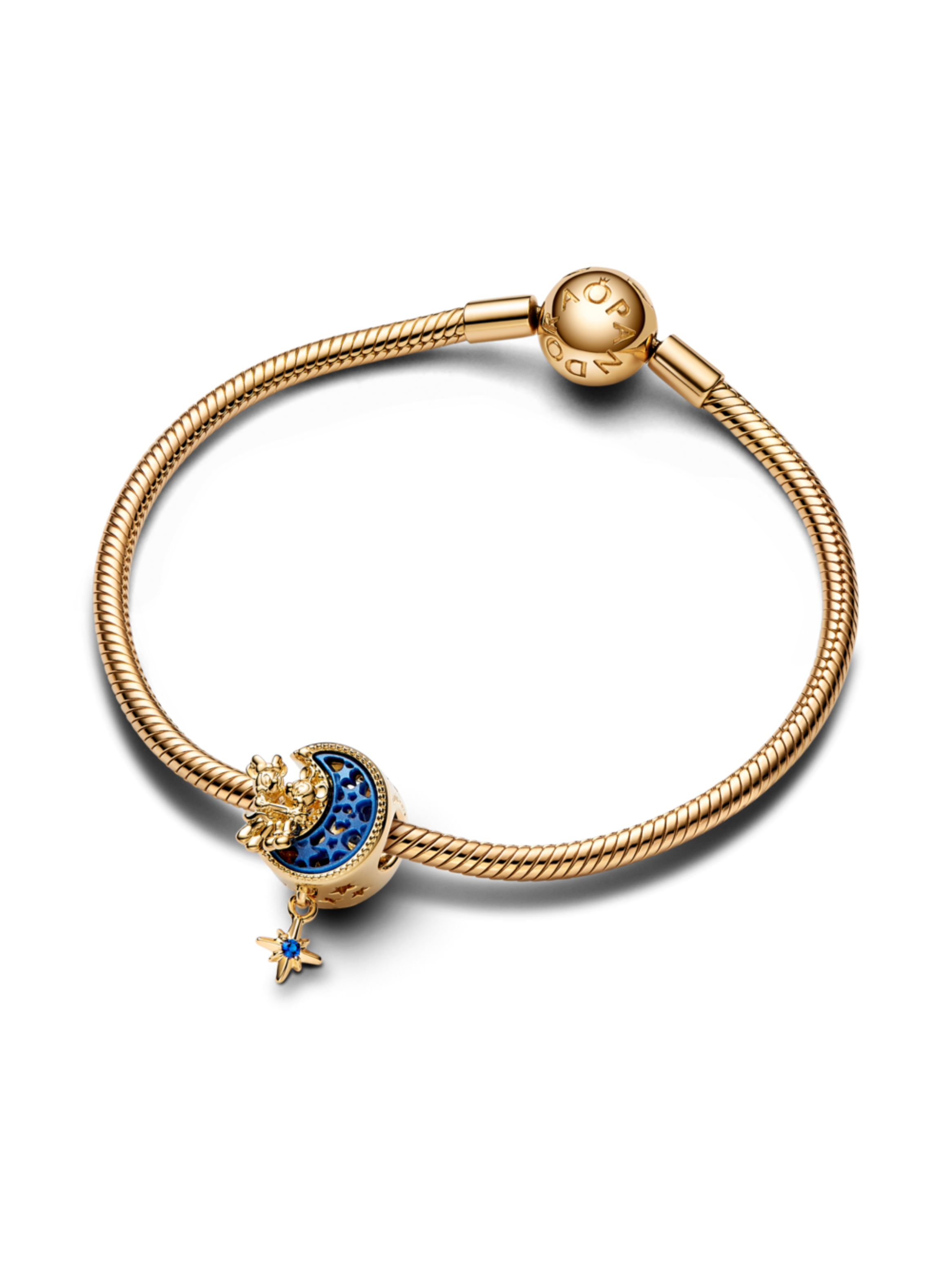 Charm en PANDORA Shine Mickey y Minnie Mouse Luna Creciente-1