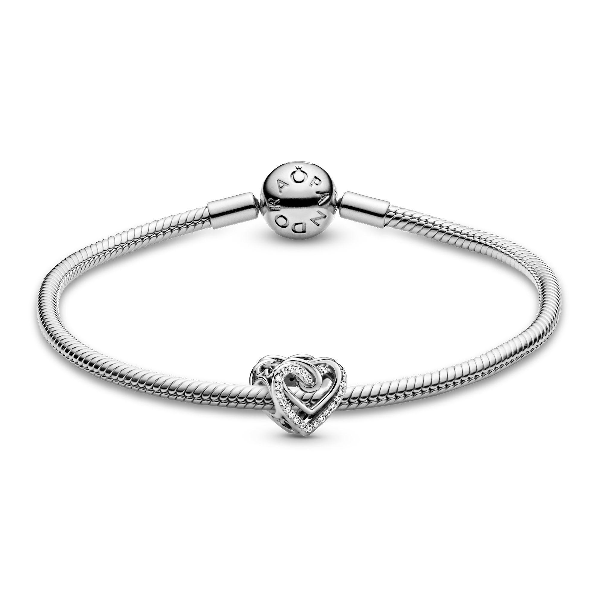 Gift Set Pandora con Charm en Plata Corazones Entrelazados-0