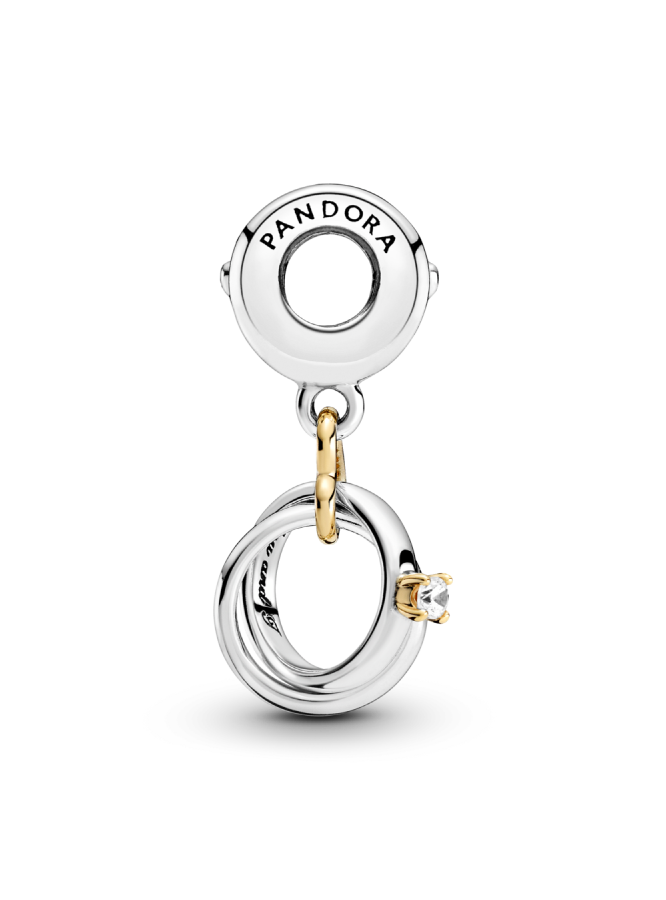Charm Colgante en Plata y Oro de 14K Anillos de Boda -2