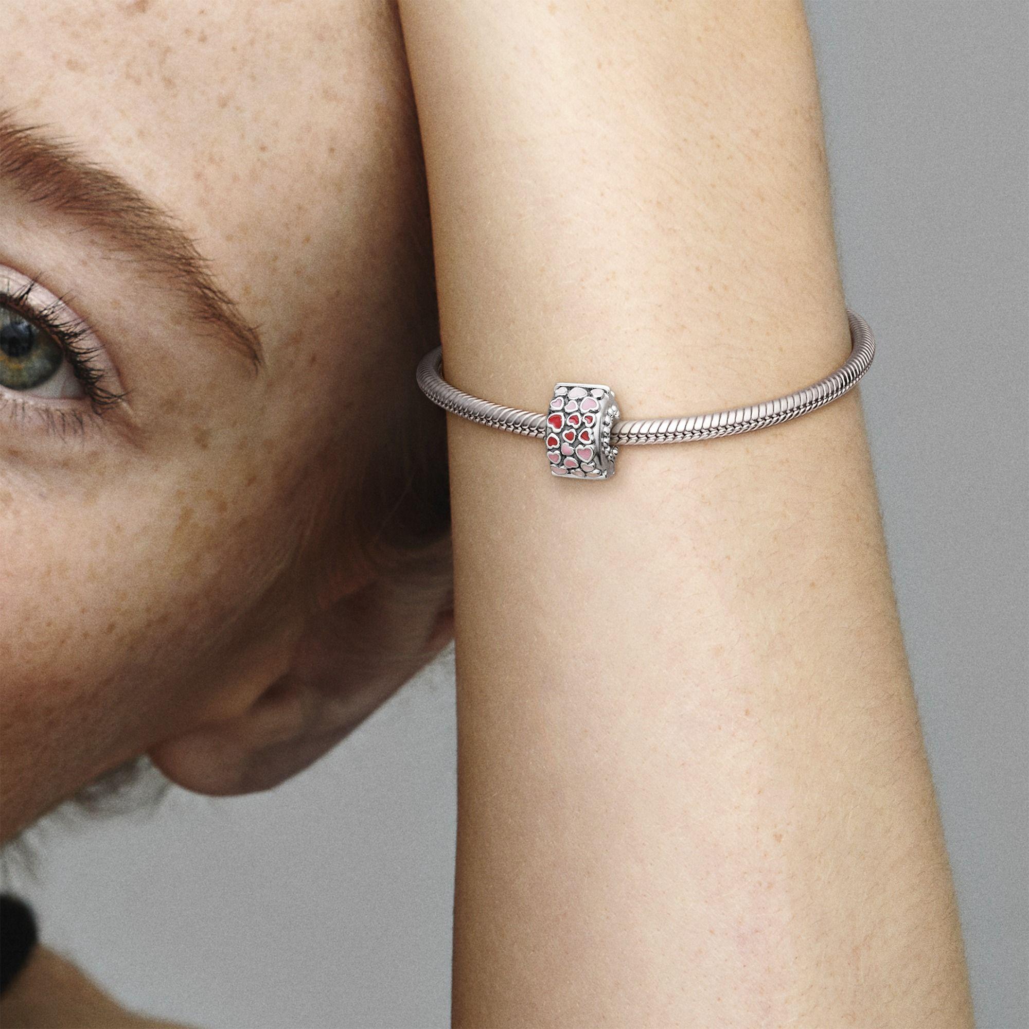 Charm Sujetador Corazones Rojo y Rosa-2