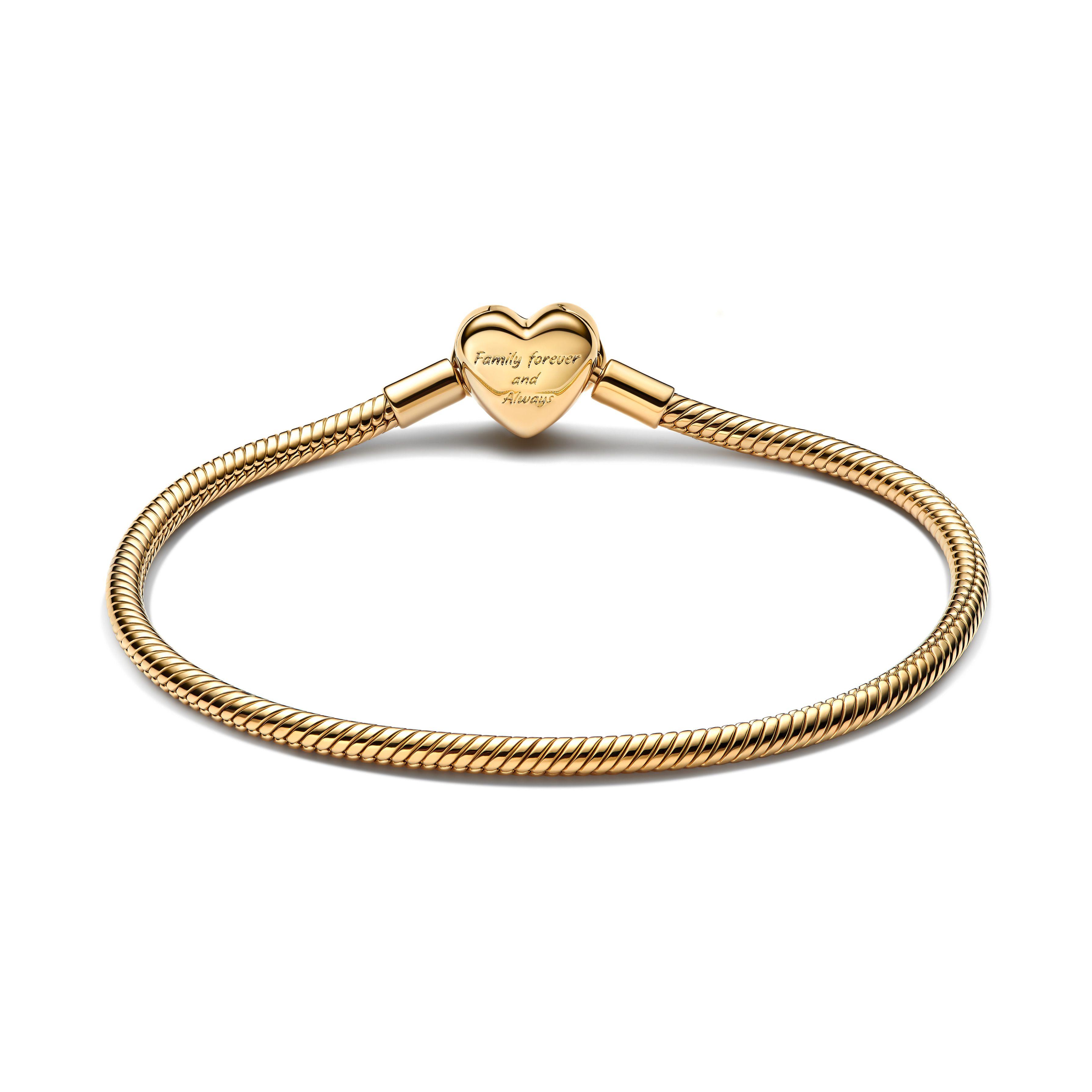 Brazalete Cadena Serpiente Cierre de Corazón Infinito -1