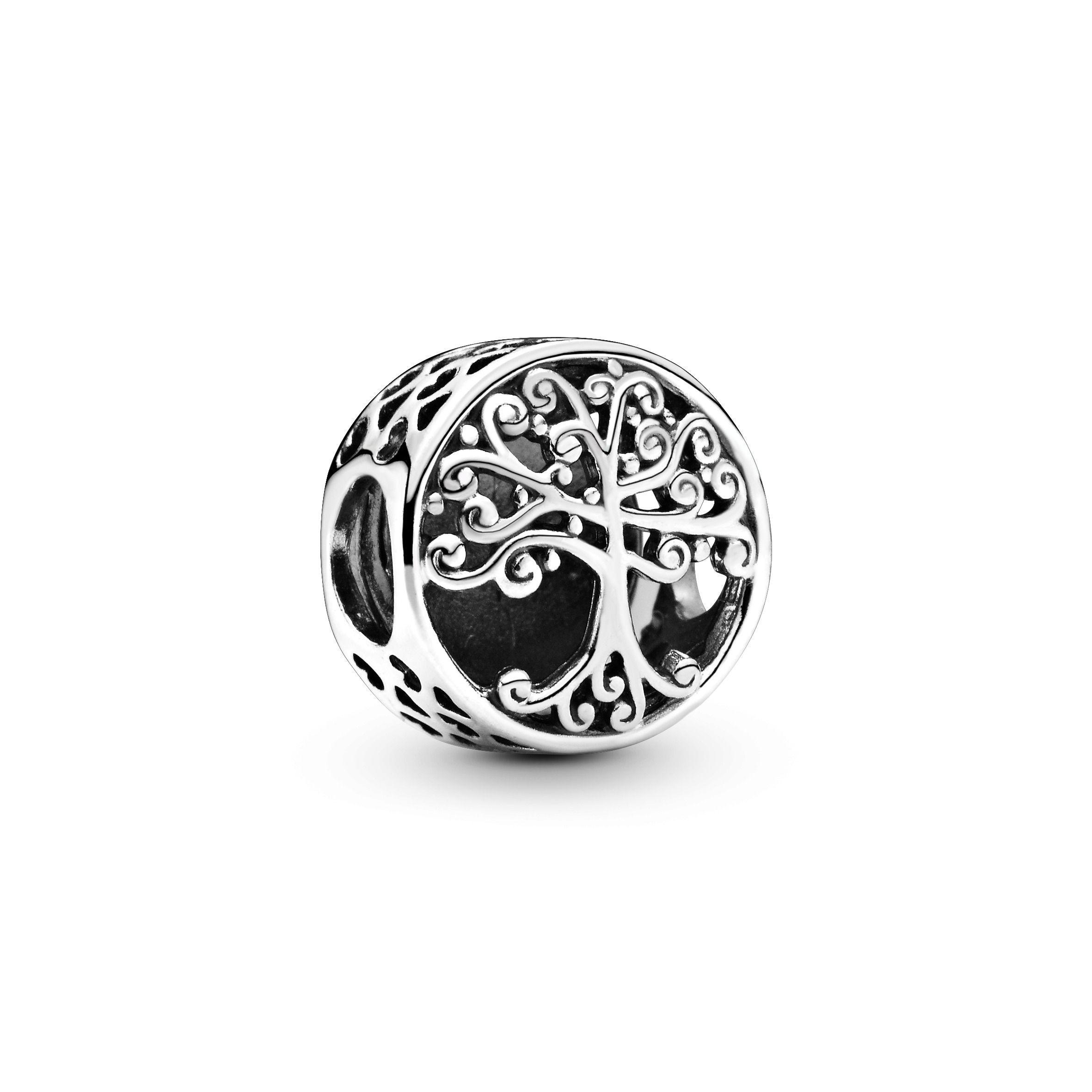 Gift Set Pulsera con Dije Corazon Brillante y Arbol Raices Familiar-1