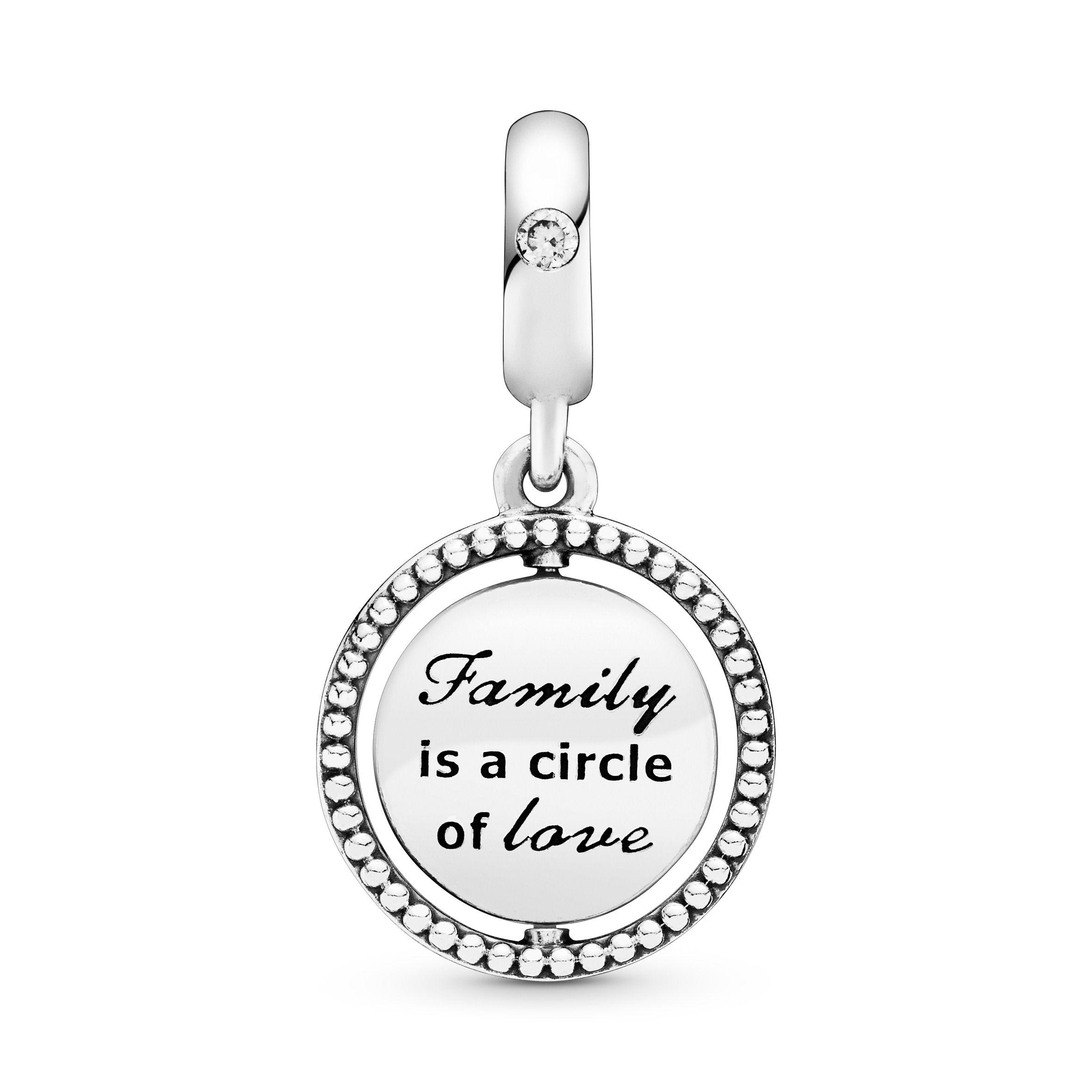 Charm Colgante Árbol de Familia Giratorio-1