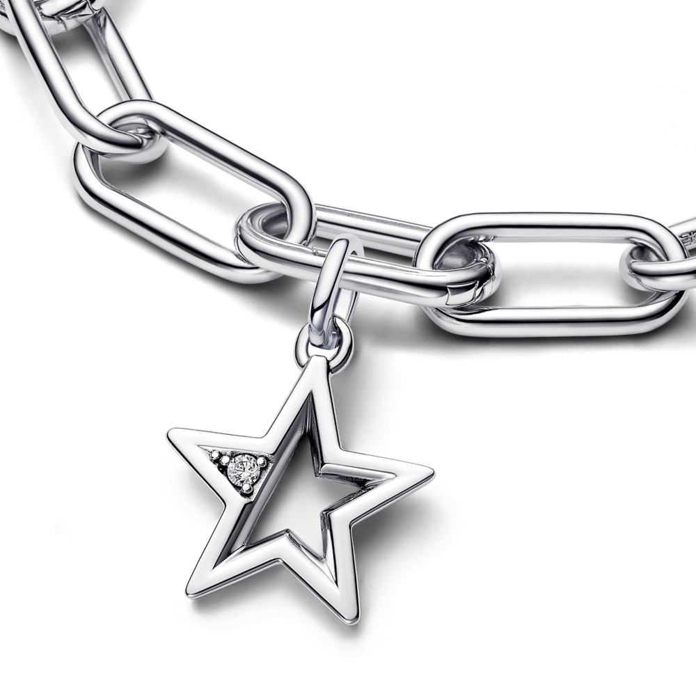 Medallon en Plata PandoraMe Estrella Brillante-0