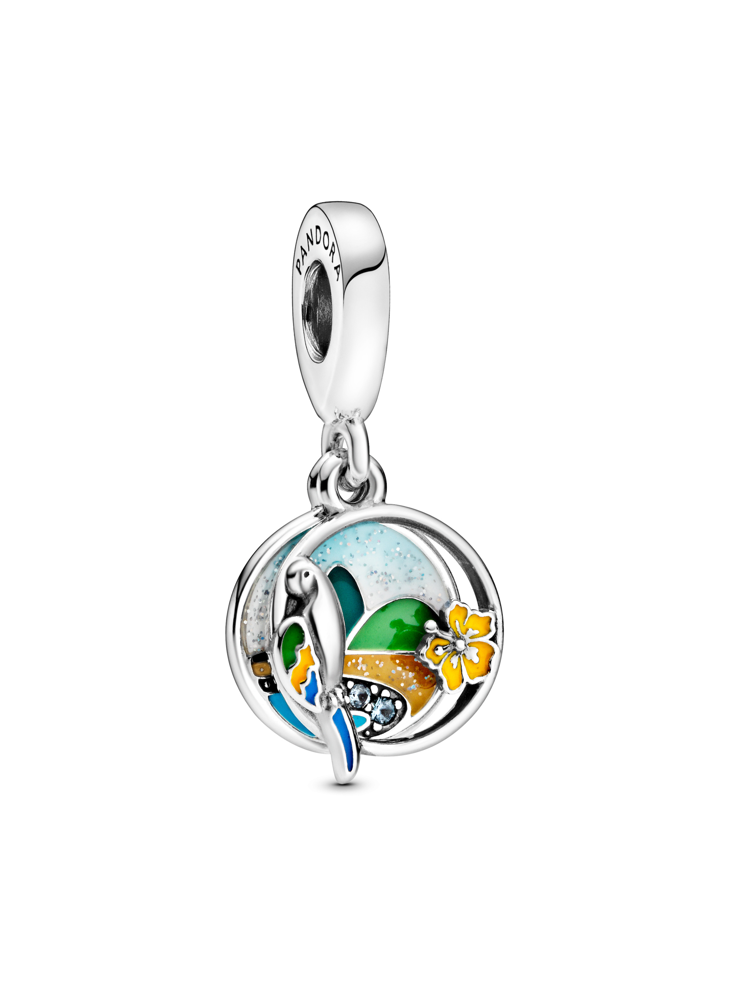 Charm Colgante Playa y Perico de Brasil-0