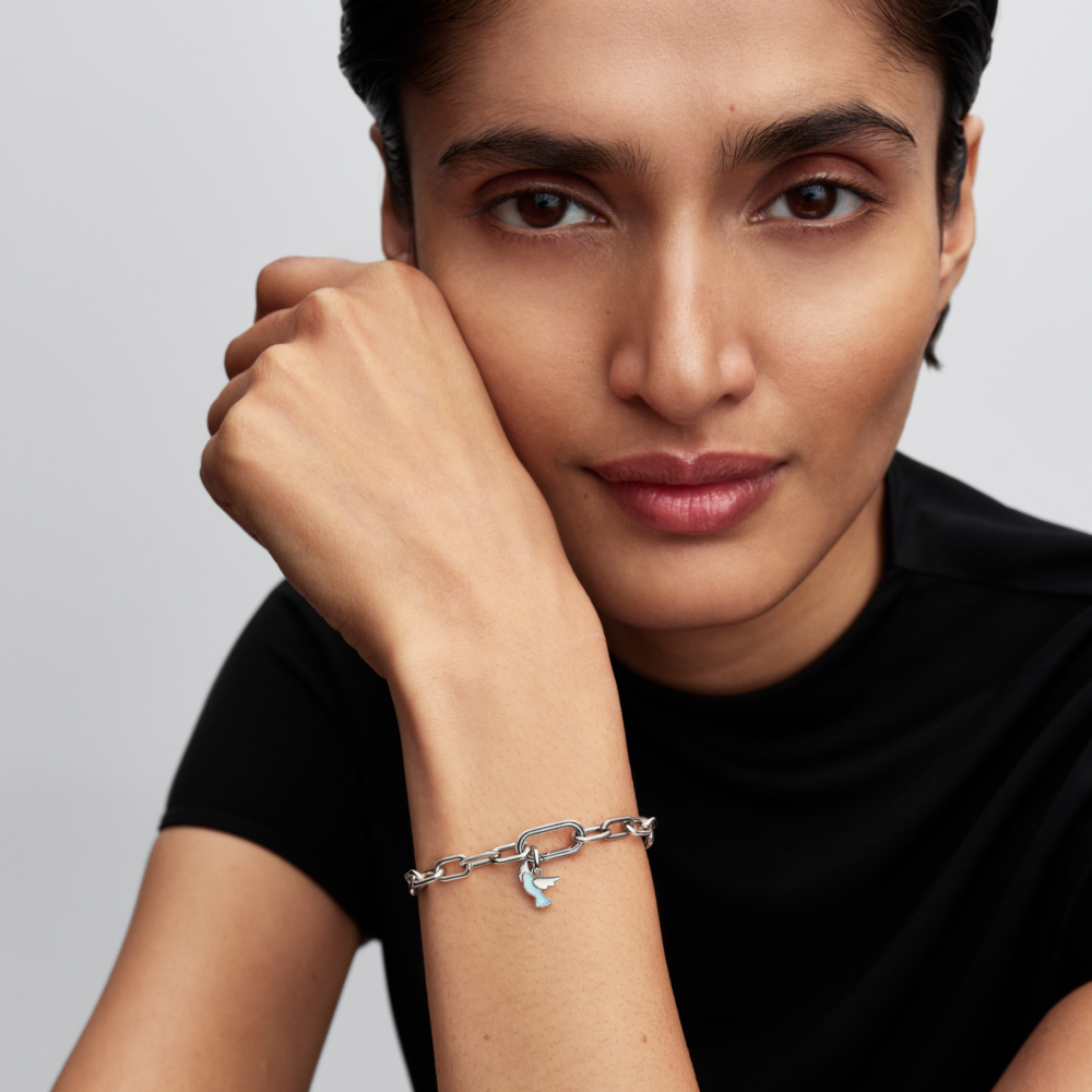 Mini Charm Colgante Paloma Blanca-3