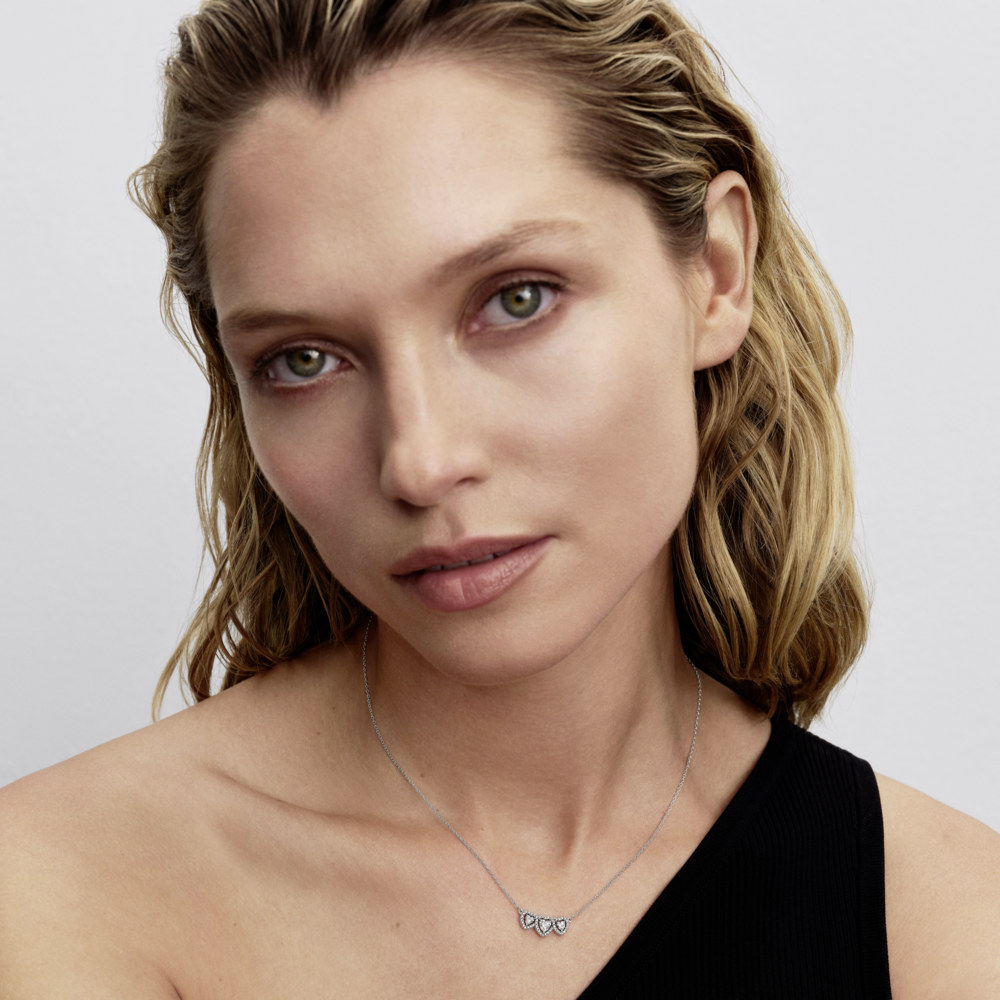 Collar Collier Trilogía de Corazones con Halo-3