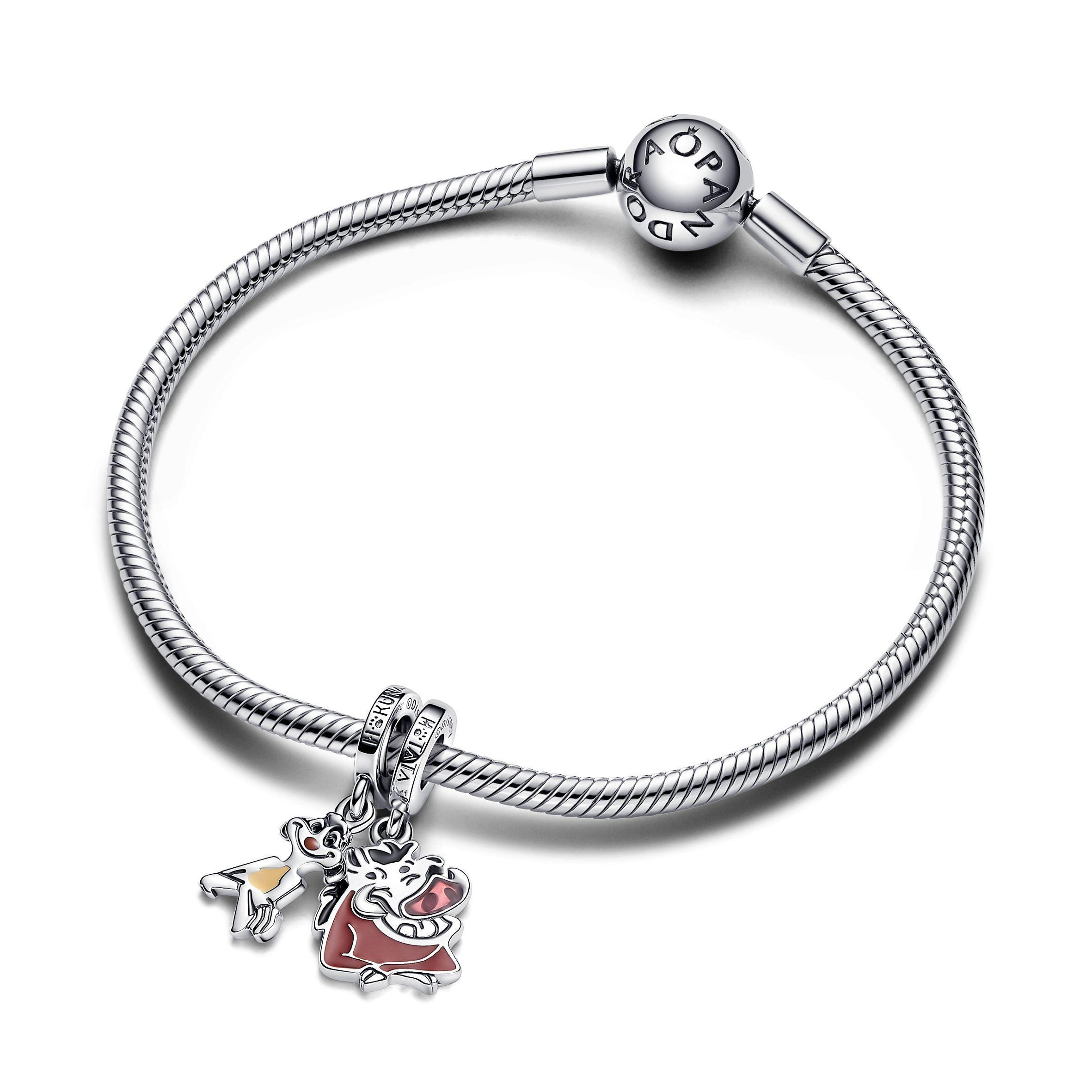 Dije Colgante en Plata Disney El Rey Leon Timon y Pumba -1