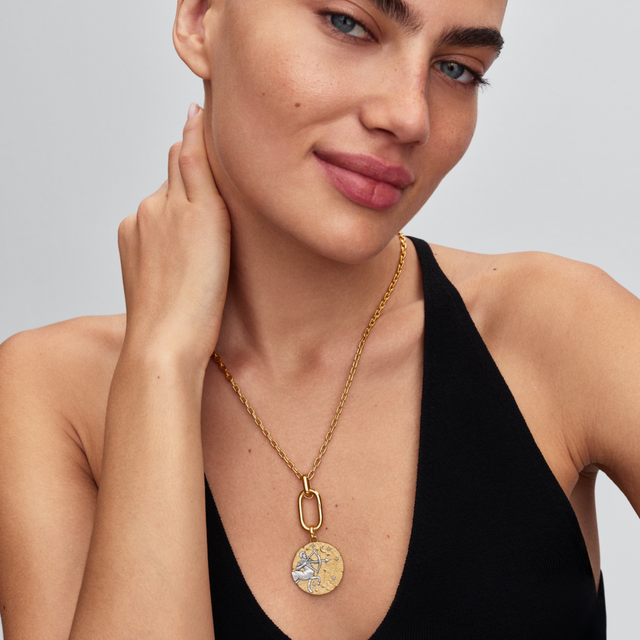 Charm Medallón Grande Signo Zodiacal Sagitario-3
