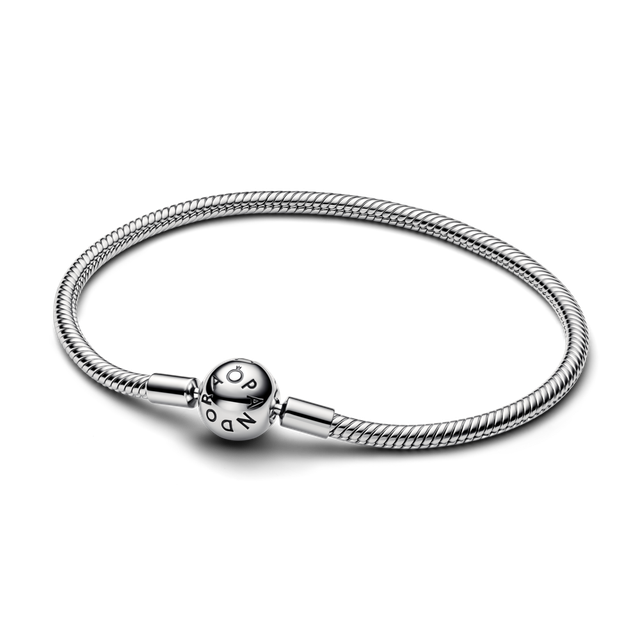 Brazalete Cadena de Serpiente Pandora Moments con Broche de Bola-0