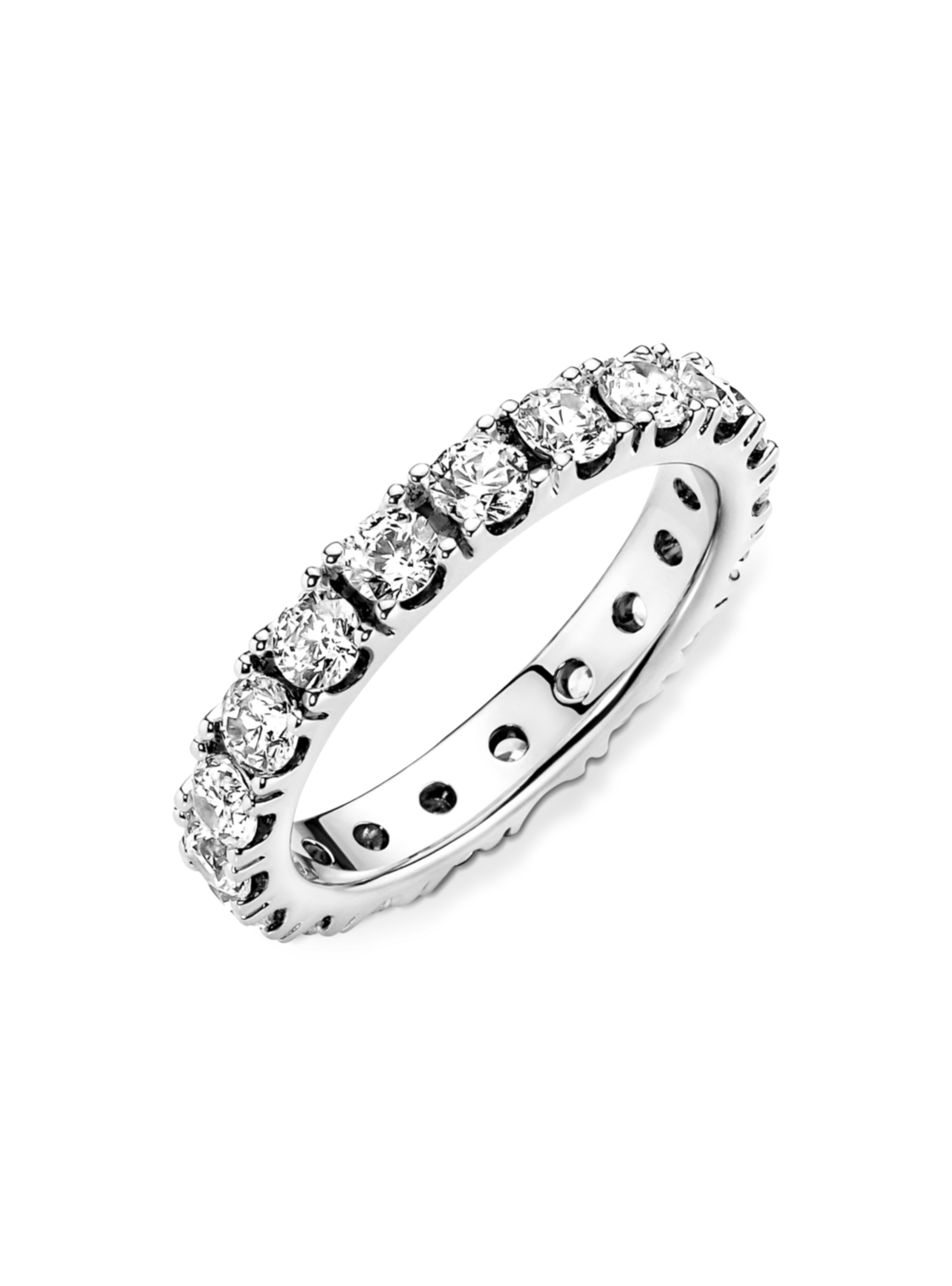 Anillo Pandora en Plata Fila Eterna Brillante -0