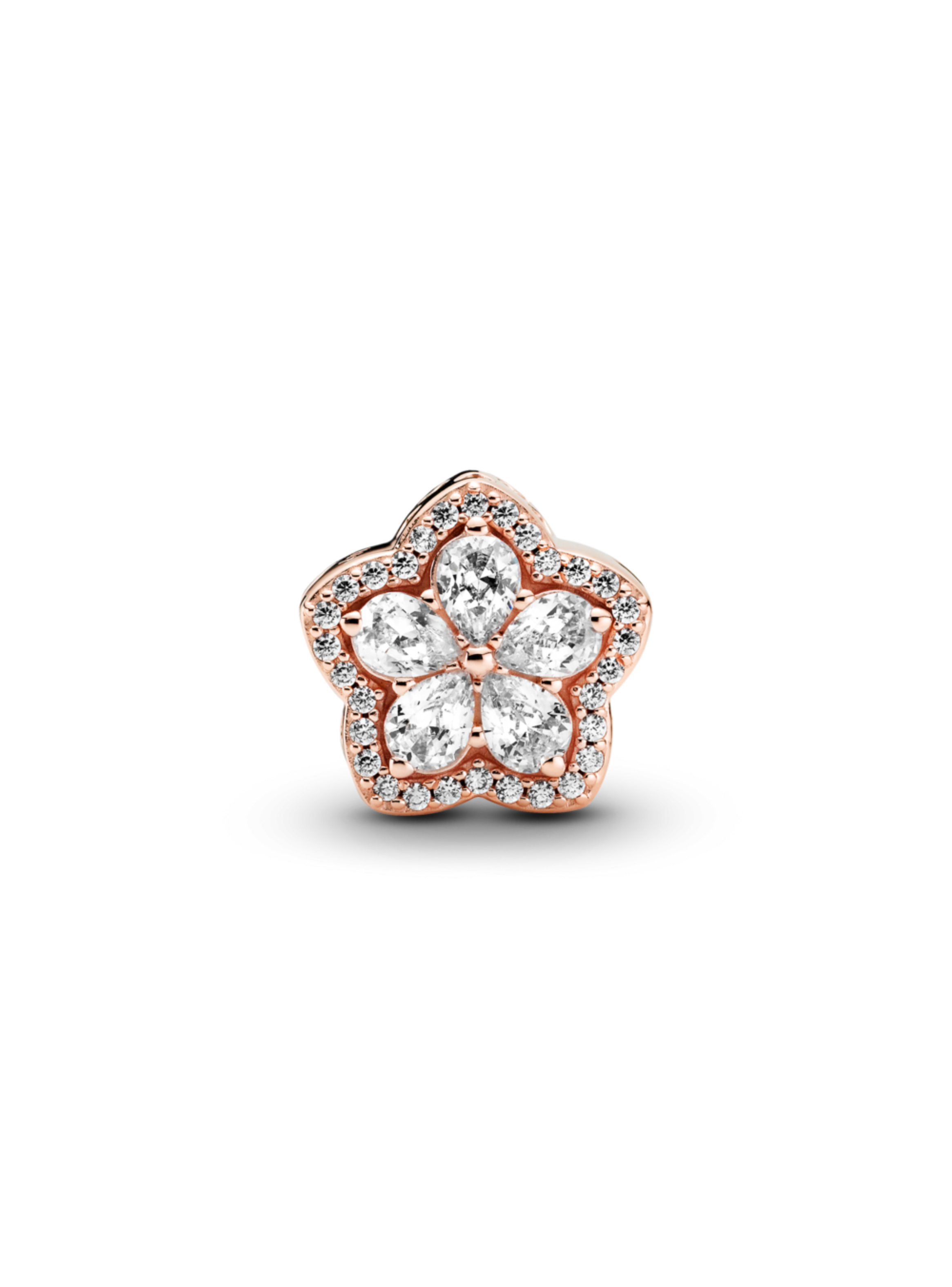 Charm en Rose Brillante Copo de Nieve -0