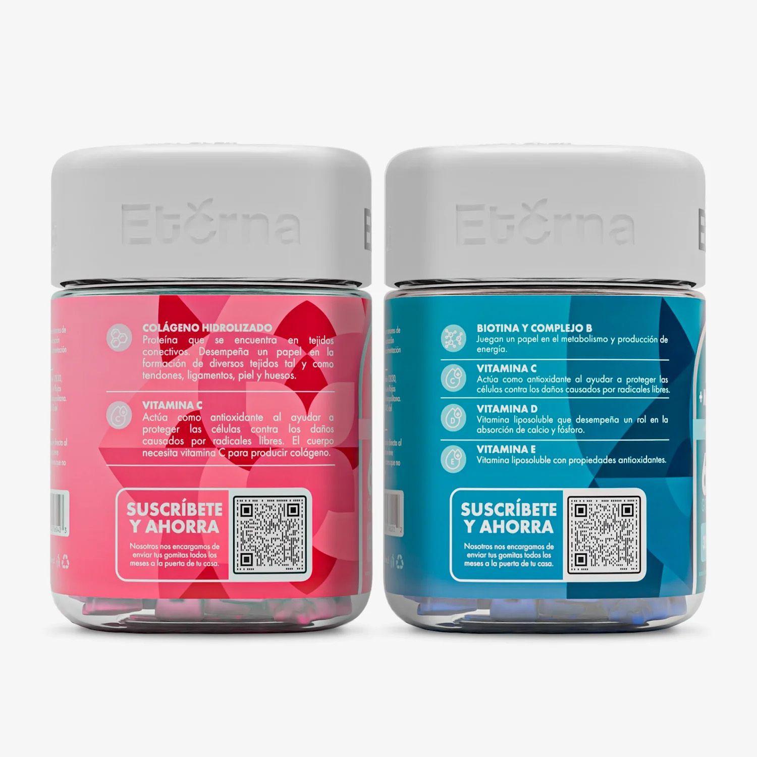Pack Gomitas Belleza: Biotina + Colágeno-3