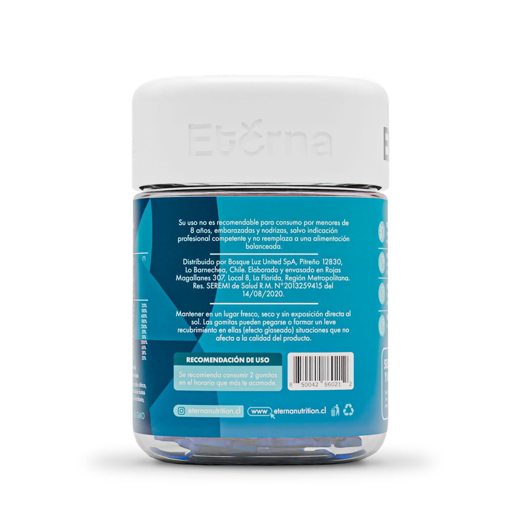2x Gomitas Eterna Biotina y Multivitamínico-3