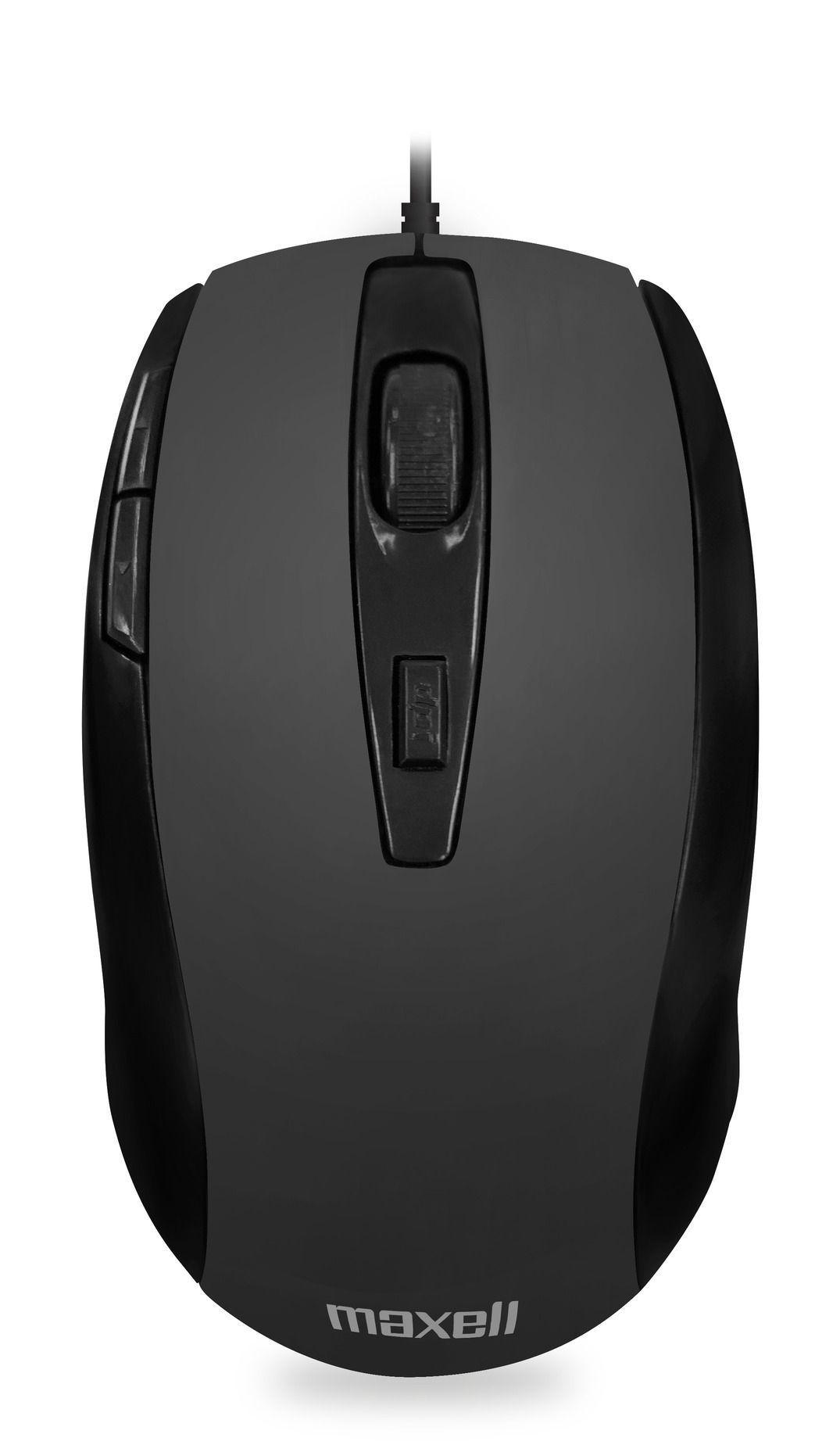 Mouse Óptico Maxell 5 Botones MOWR-105 Negro-0