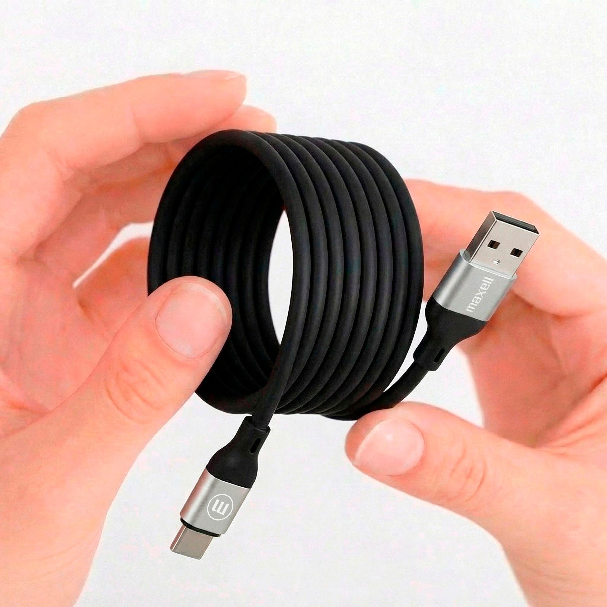 Cable Magnético 60W USB a USB C Maxell 1.2 Metros Carga Rápida-2