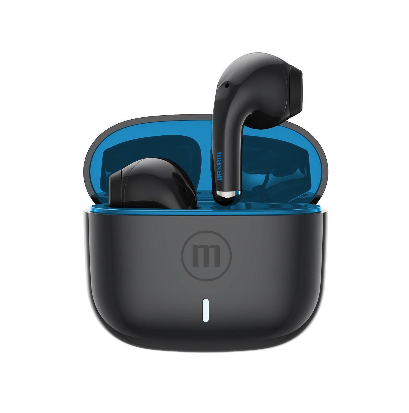 Audífonos Bluetooth Inalámbricos Maxell ELIO 12 Horas Negro/Azul-0