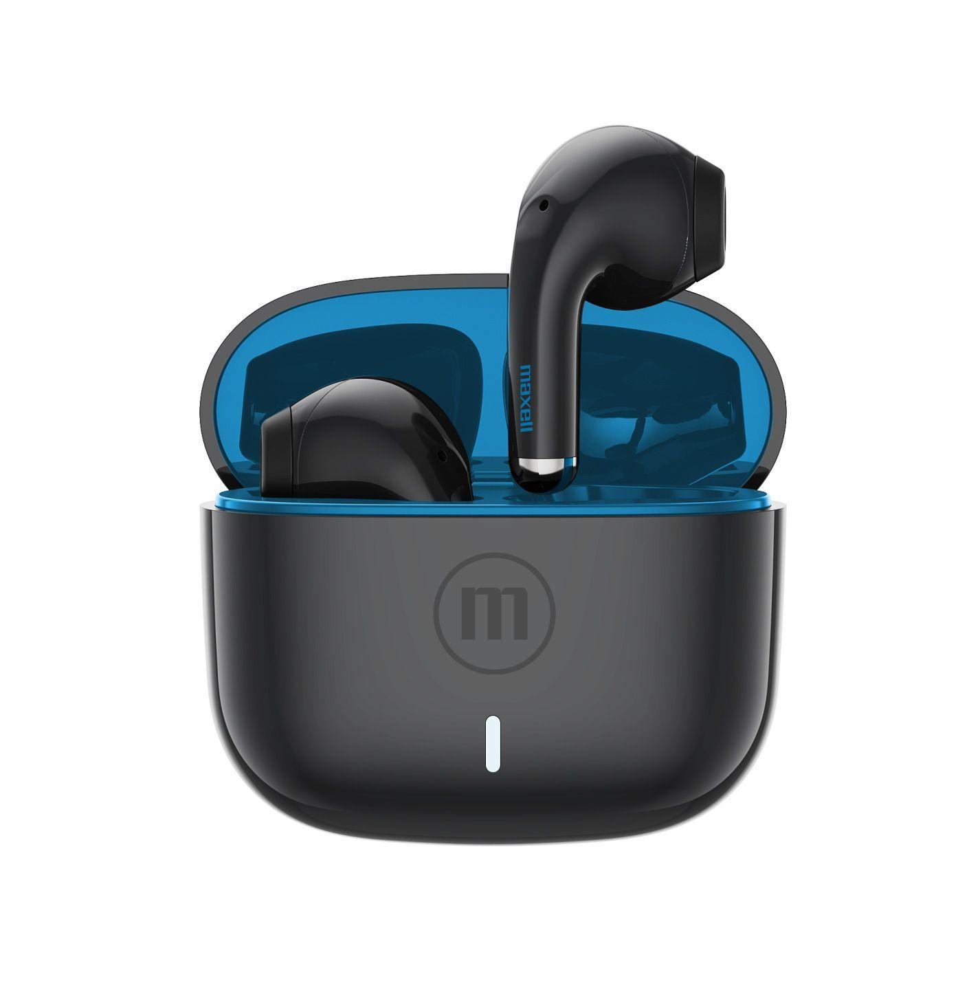 Audífonos Bluetooth Inalámbricos Maxell ELIO 12 Horas Negro/Azul-2