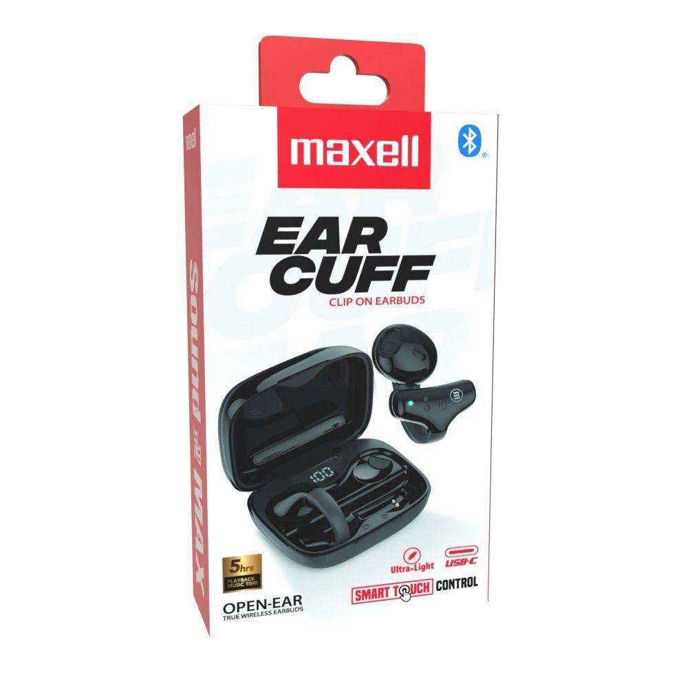 Aud fonos Bluetooth Maxell Ear Cuff Clip On Open Ear TWS Negro-3