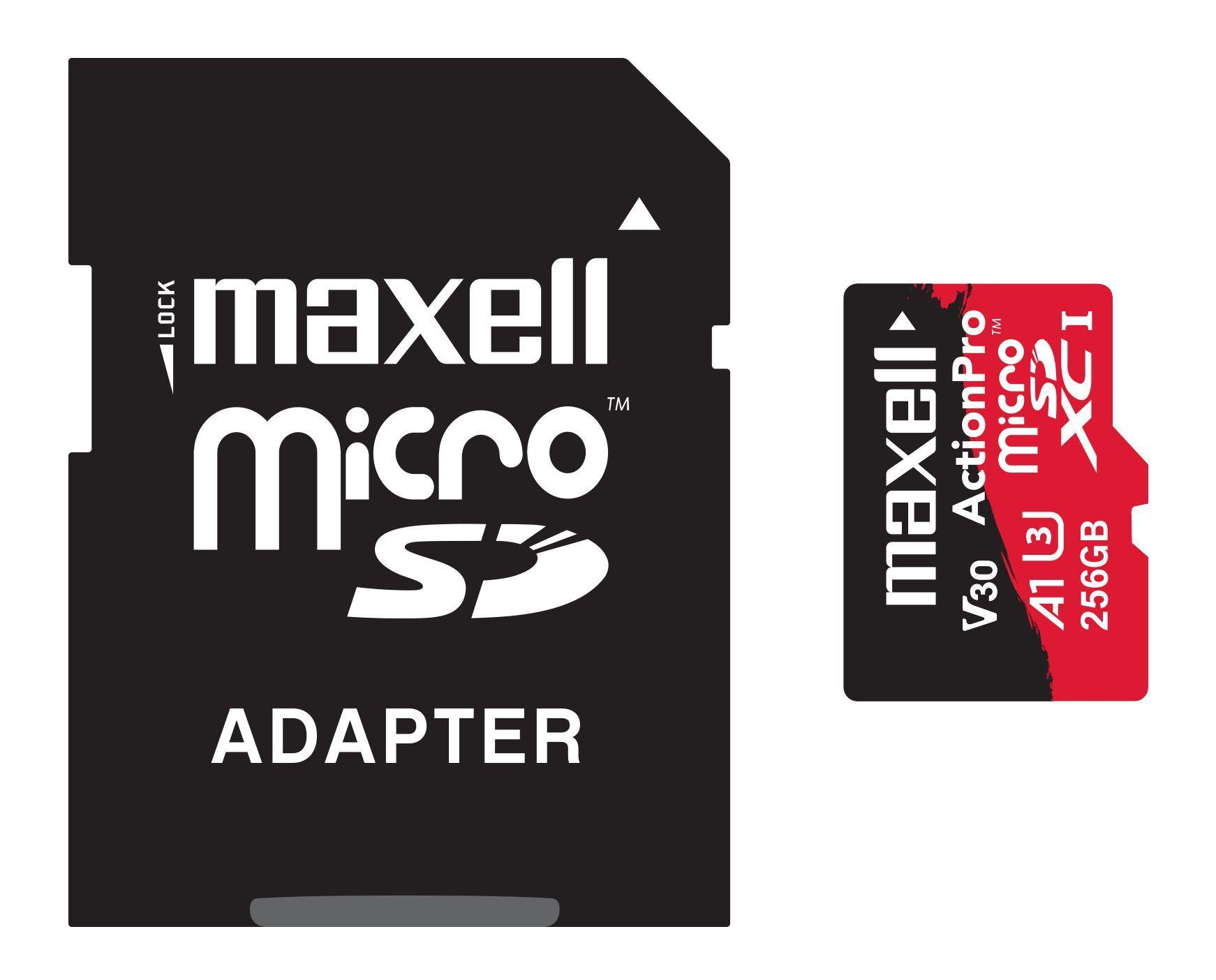 Tarjeta MicroSD Maxell 256GB UH-3 8K 100MB/S-2