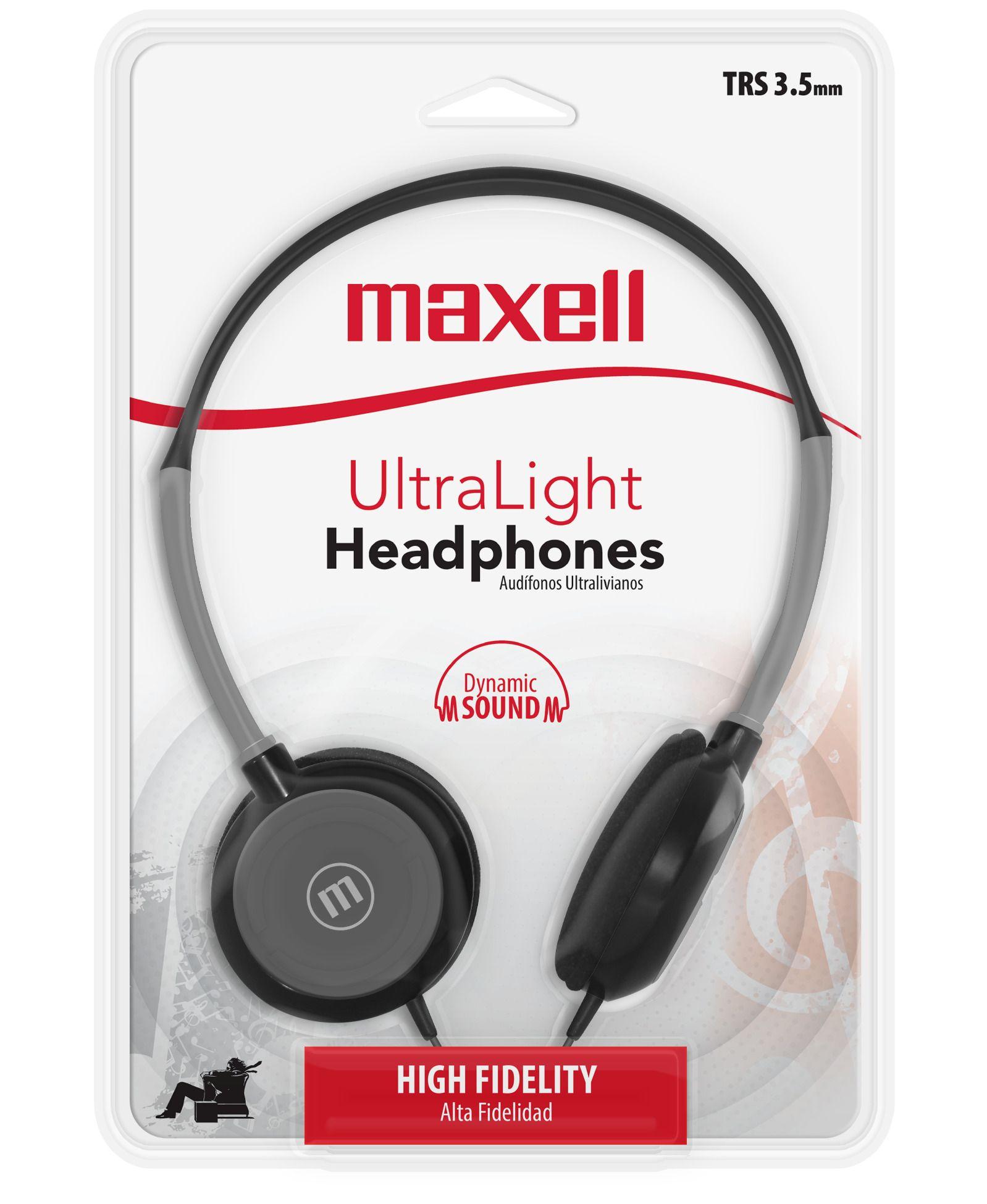 Audífonos Maxell HP-200 Ultra Livianos Negro-1