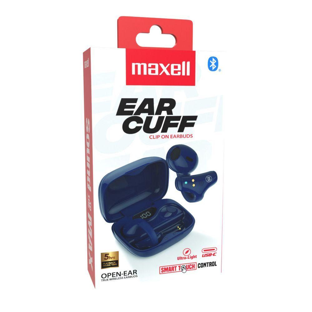 Aud fonos Bluetooth Maxell Ear Cuff Clip On Open Ear TWS Azul-3