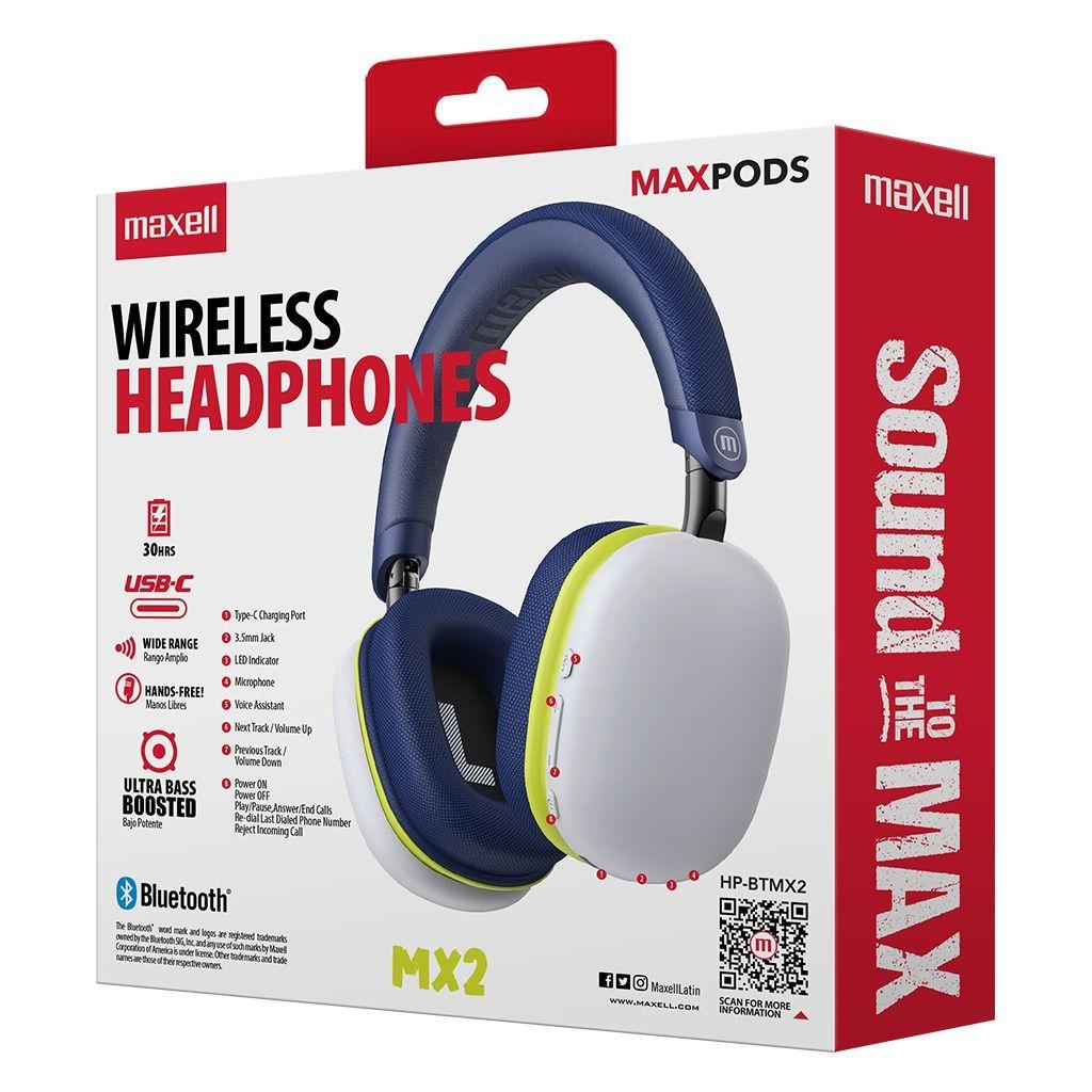 Audífonos inalámbricos Maxell Bluetooth MaxPods 24 Horas Gris-3