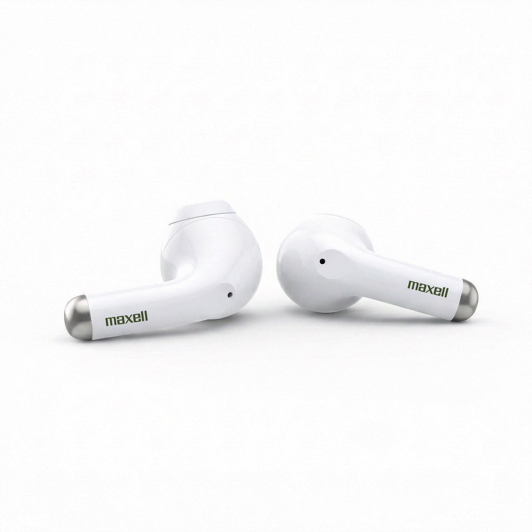 Audífonos Bluetooth Inalámbricos Maxell ELIO 12 Horas Blanco/Verde-1