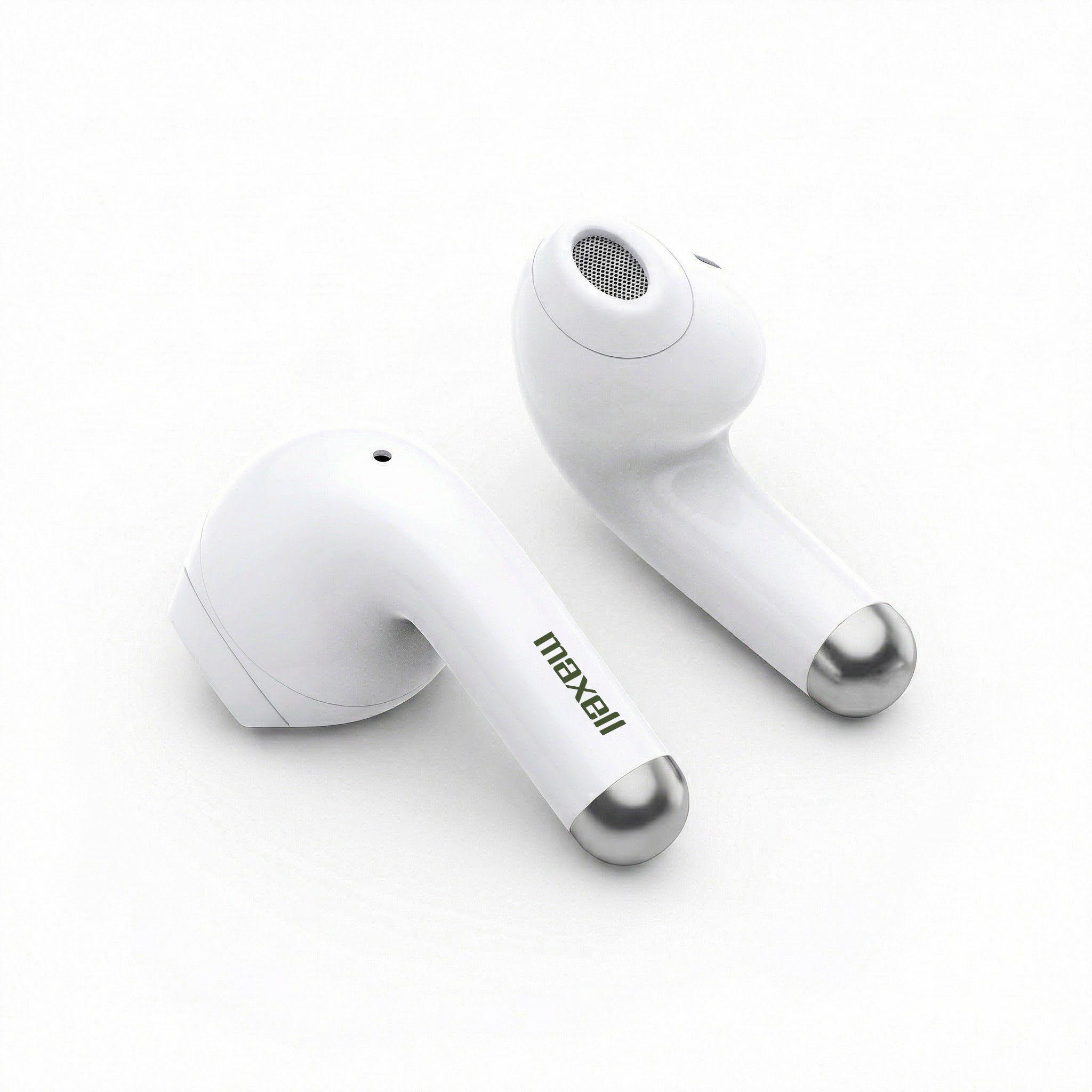 Audífonos Bluetooth Inalámbricos Maxell ELIO 12 Horas Blanco/Verde-2