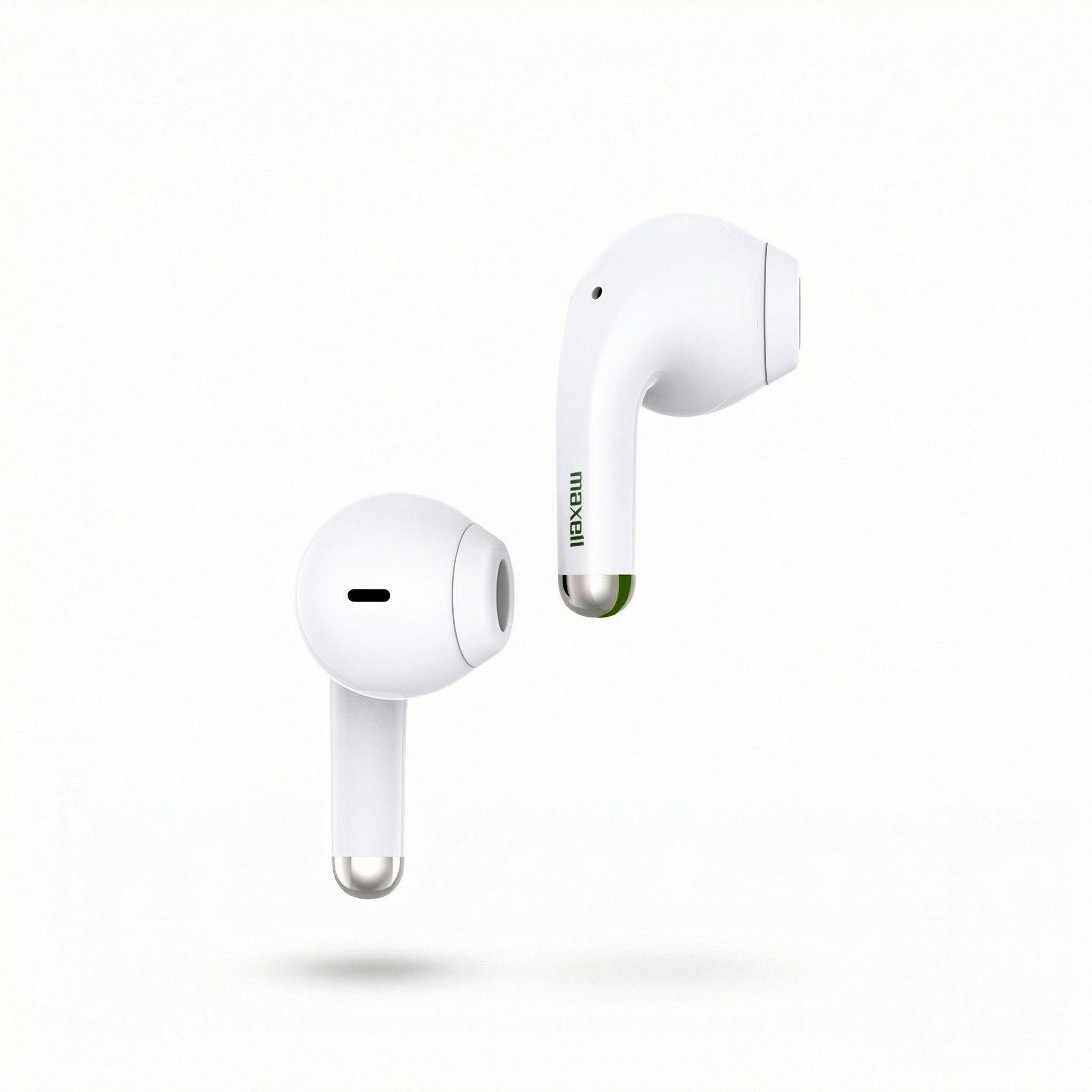 Audífonos Bluetooth Inalámbricos Maxell ELIO 12 Horas Blanco/Verde-4