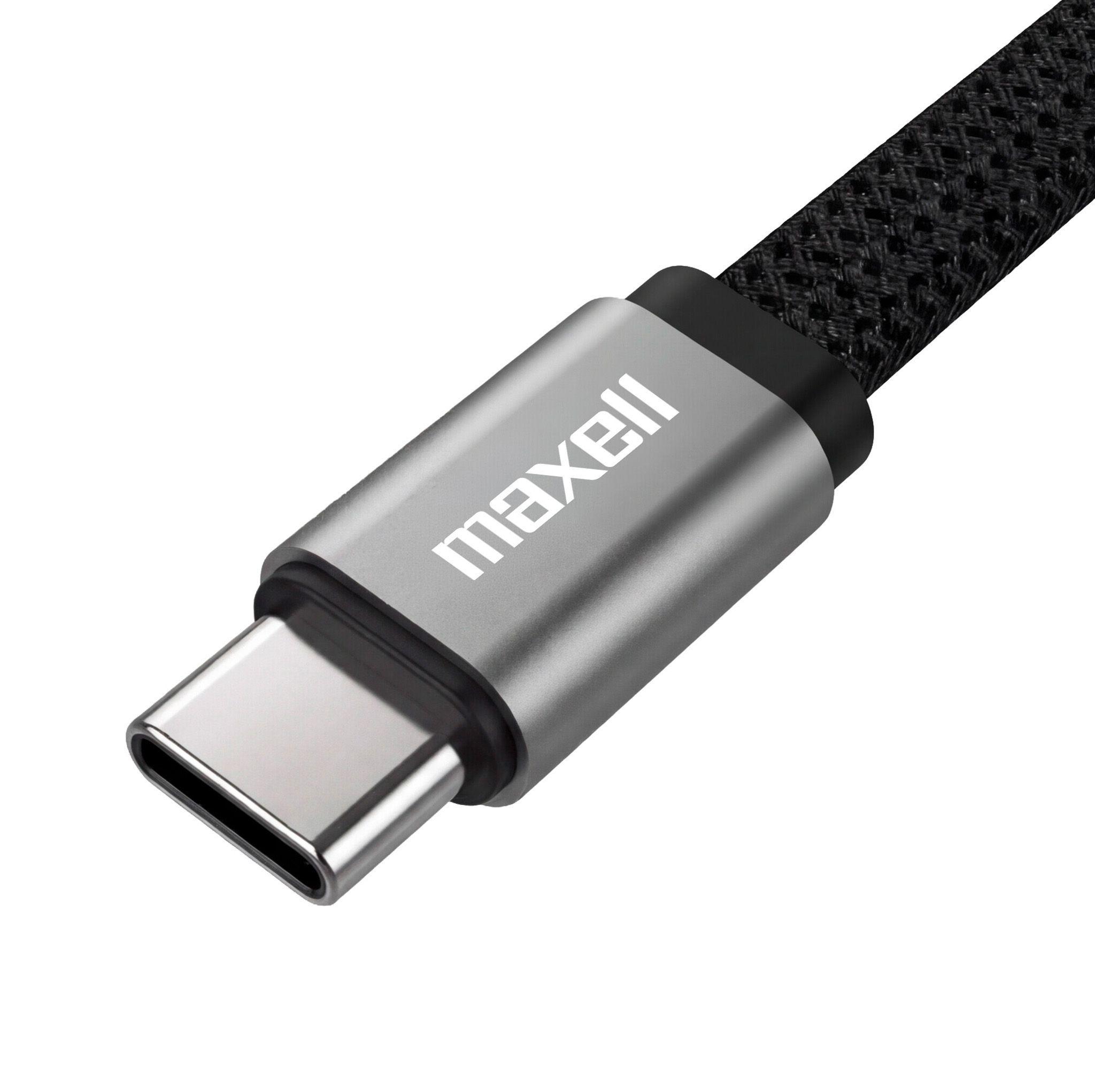 Cable Trenzado Magn tico 100W USB C a USB C Maxell 2 Metros Carga R pida Negro-2