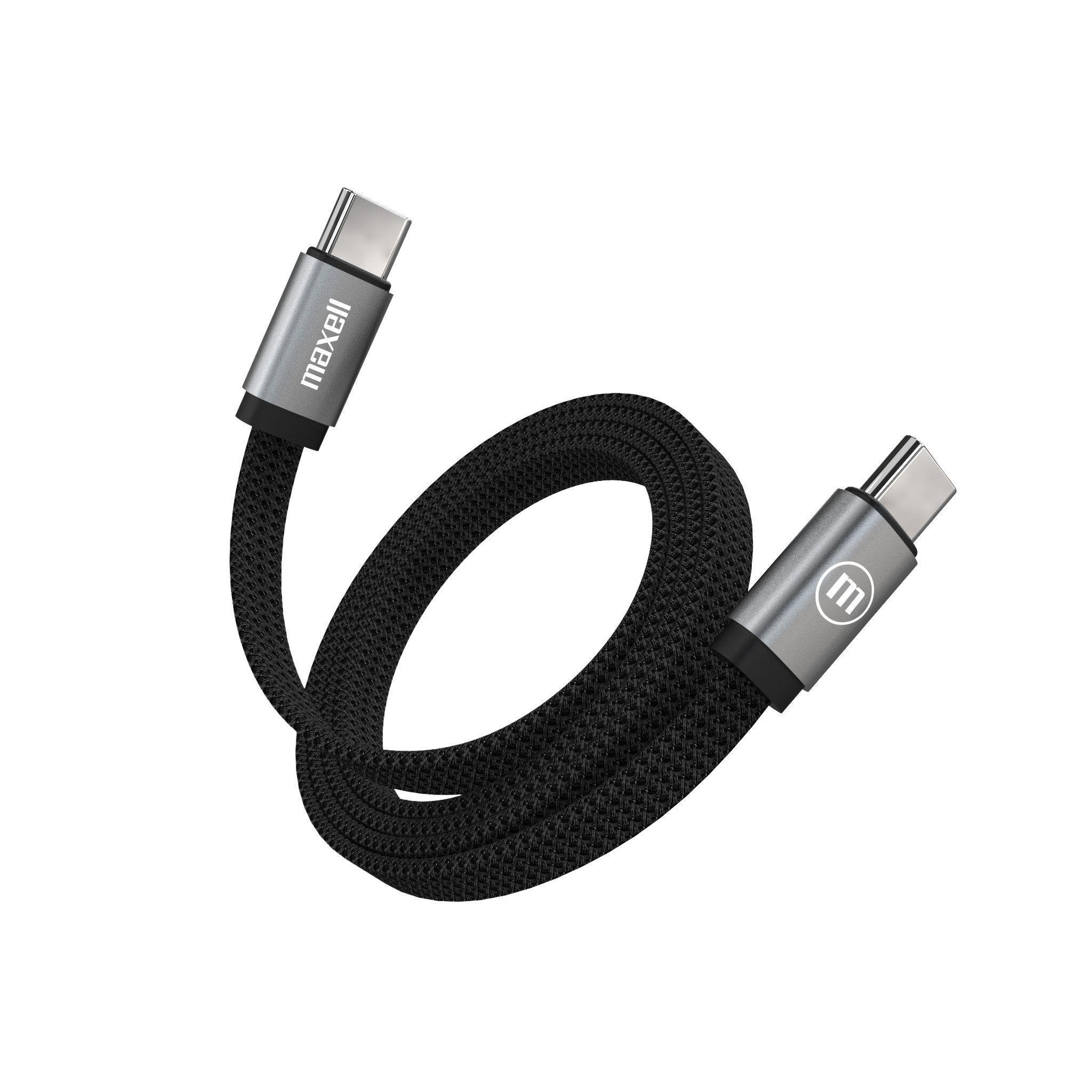 Cable Trenzado Magnético 100W USB C a USB C Maxell 2 Metros Carga Rápida-0