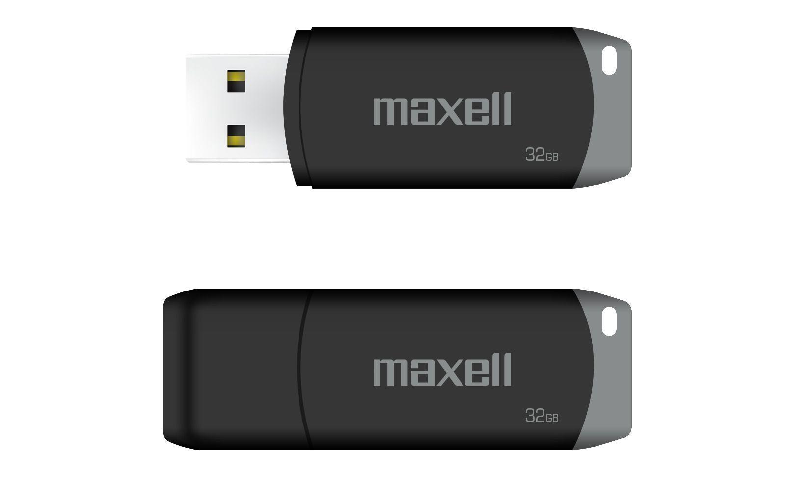 Pendrive Maxell USBPD 32GB 2.0 Gris-0
