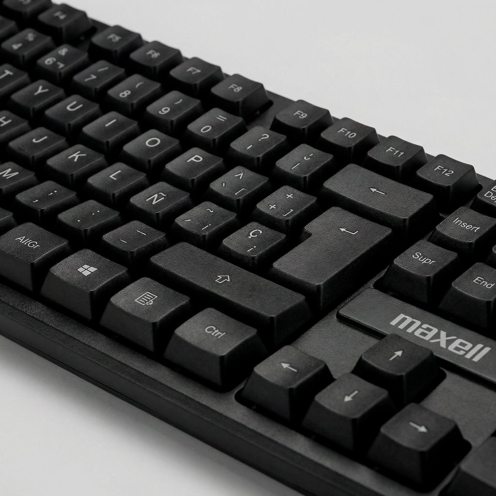 Teclado B sico Maxell KB 80 Conector Usb Negro-3
