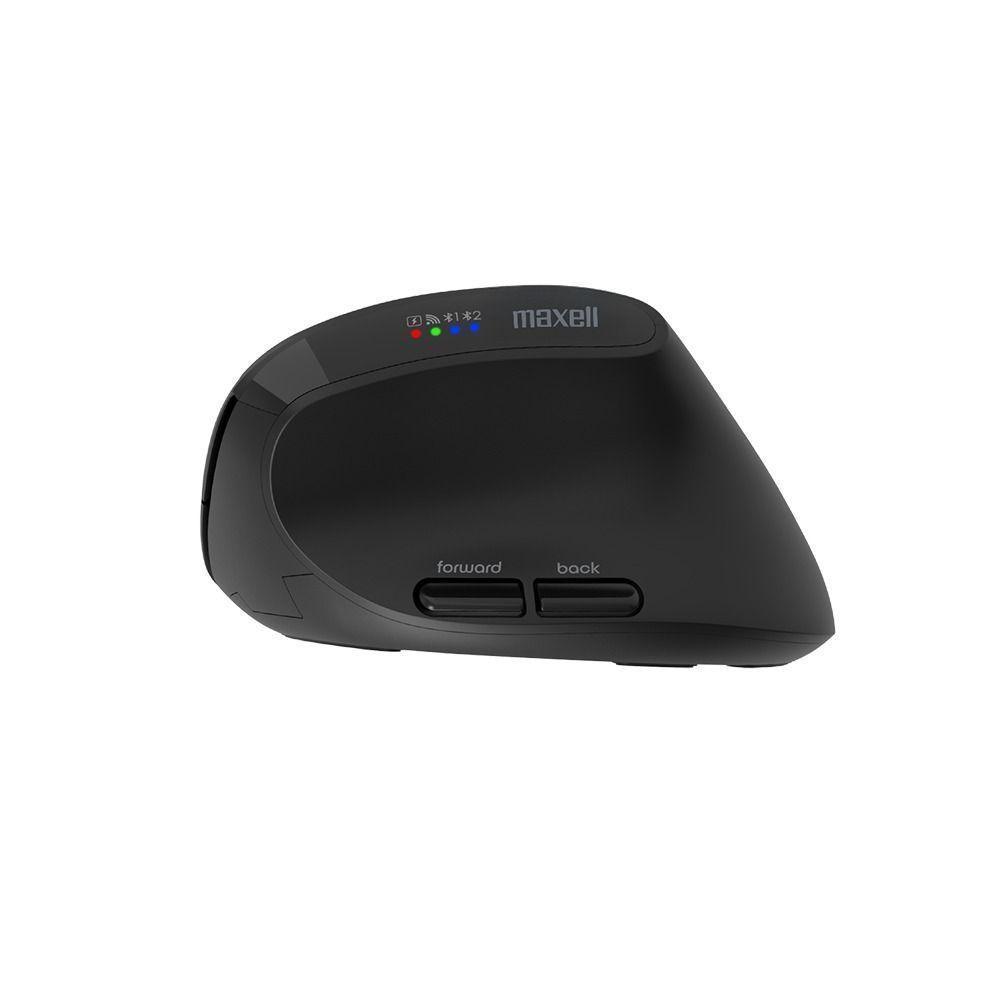 Mouse Vertical Bluetooth Ergonómico Maxell 2400 DPI Inalámbrico Negro-2