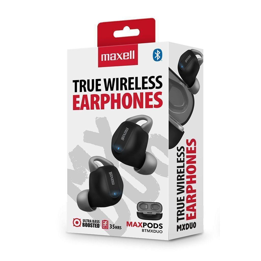 Pack Audifonos Maxell Inalambricos Bluetooth MXPODS Negro-5