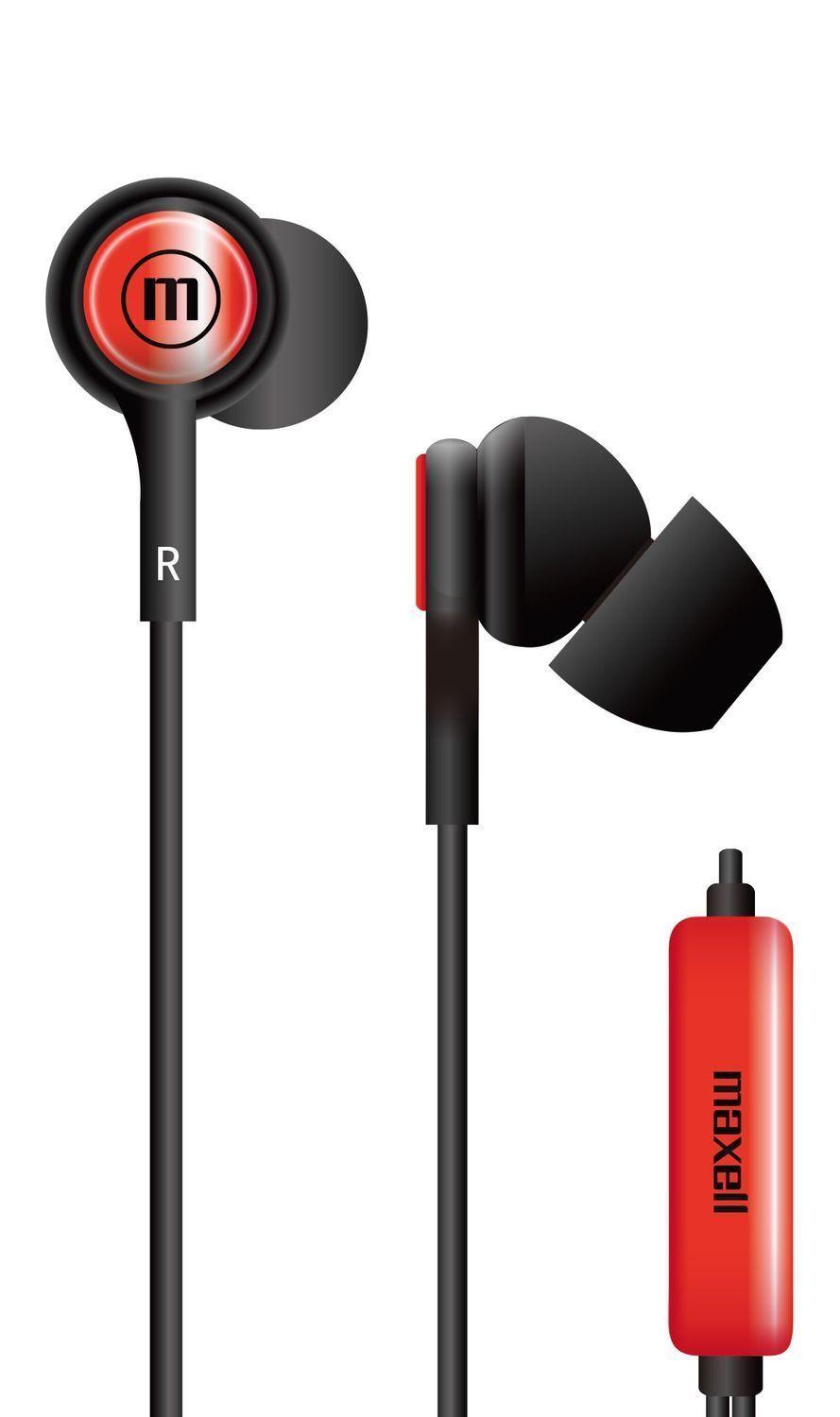 Audífonos Maxell IN-TIPS Con Micrófono In Ear Rojo-0