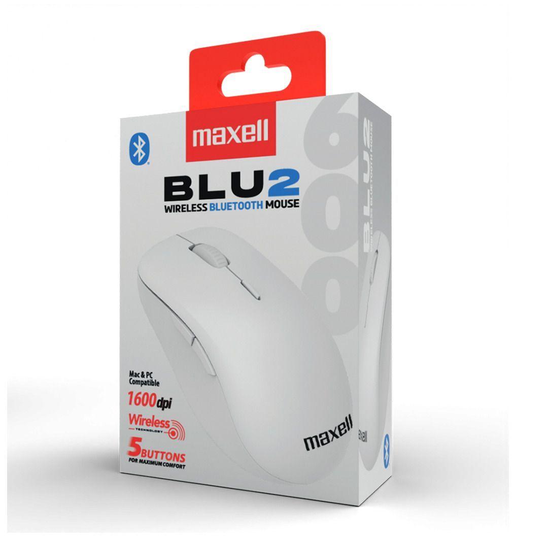 Mouse Bluetooth Inal mbrico Maxell BLU2 1600 DPI Clic Silencioso Blanco-3